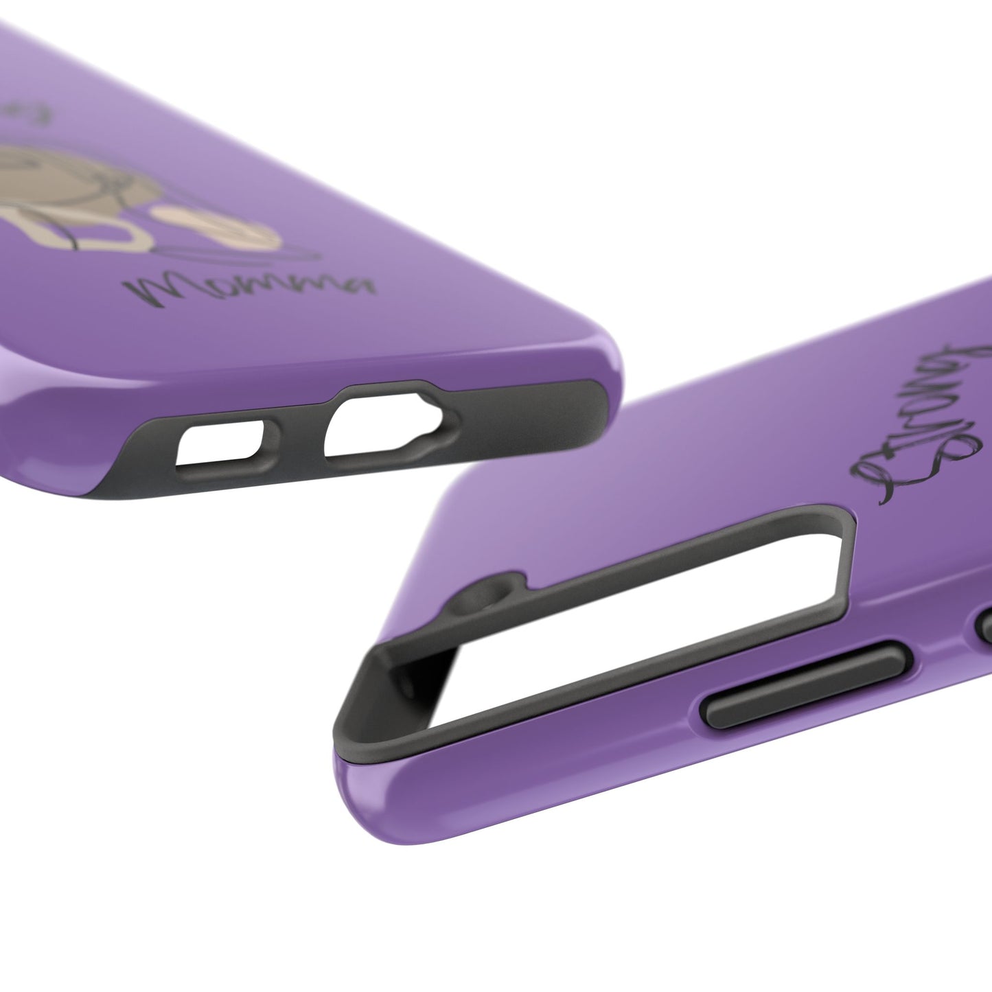 STRONG MOMMA Samsung Galaxy Tough Phone Cases (BL) Light Purple