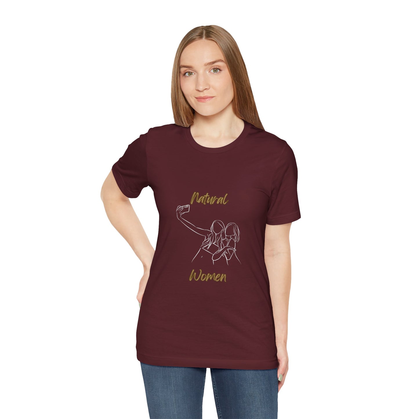 Natural Women Friends Selfie (WL) Short Sleeve T-Shirt