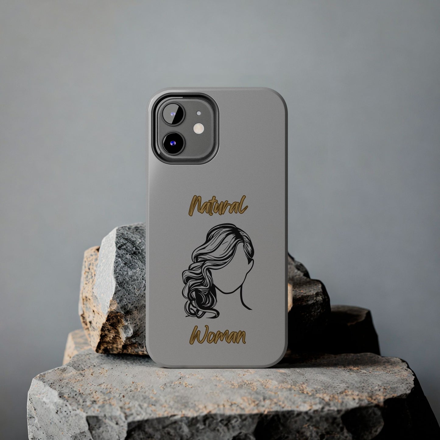 Natural Woman Long Curl (BL)Tough Phone Cases LIGHT GREY