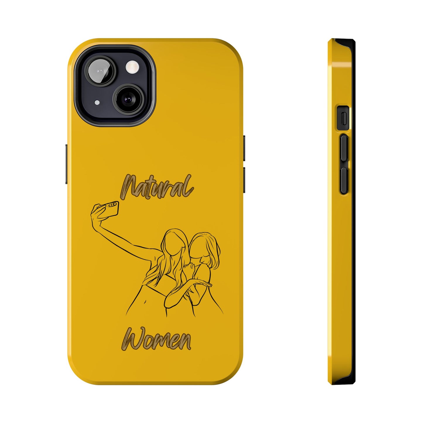 Natural Woman Friends Selfie (BL)Tough Phone Cases YELLOW
