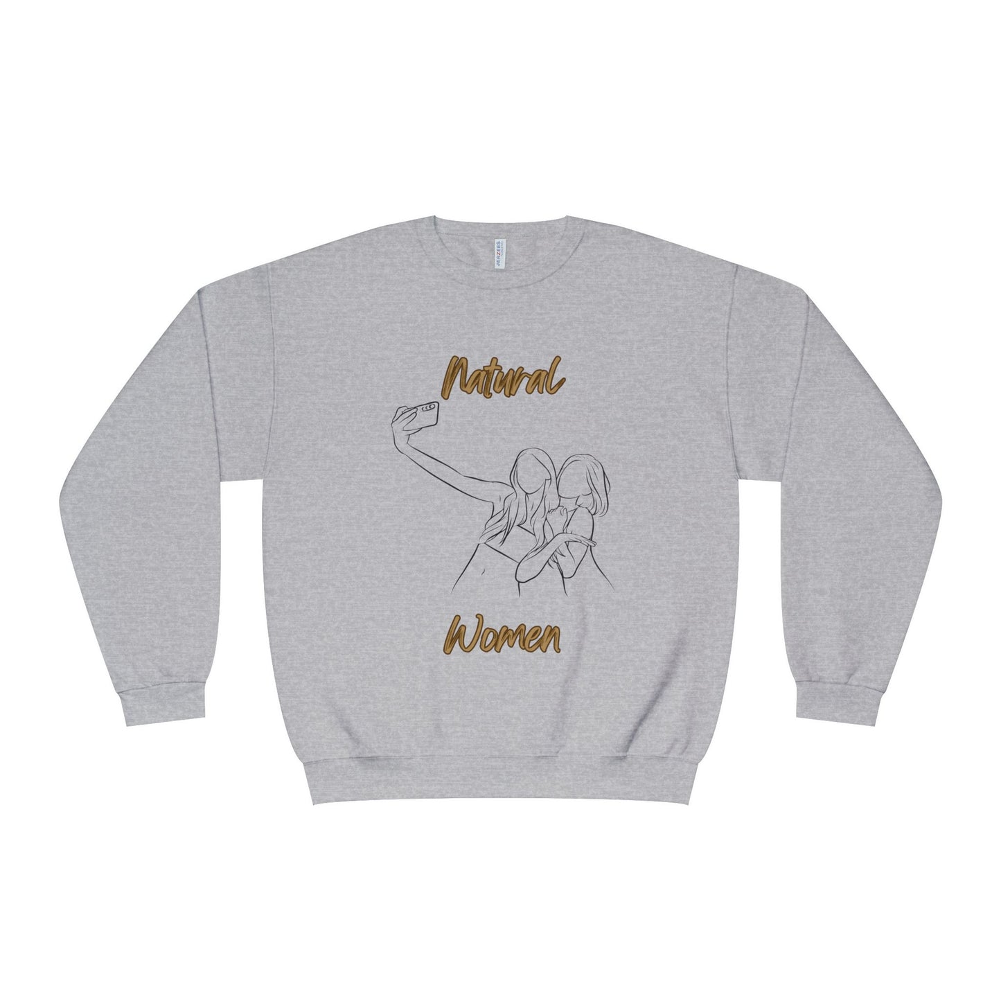 Natural Women Friends Selfie (BL) Crewneck Sweatshirt