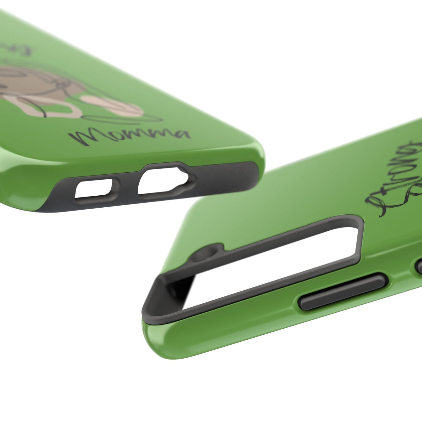 STRONG MOMMA Samsung Galaxy Tough Phone Cases (BL) Green