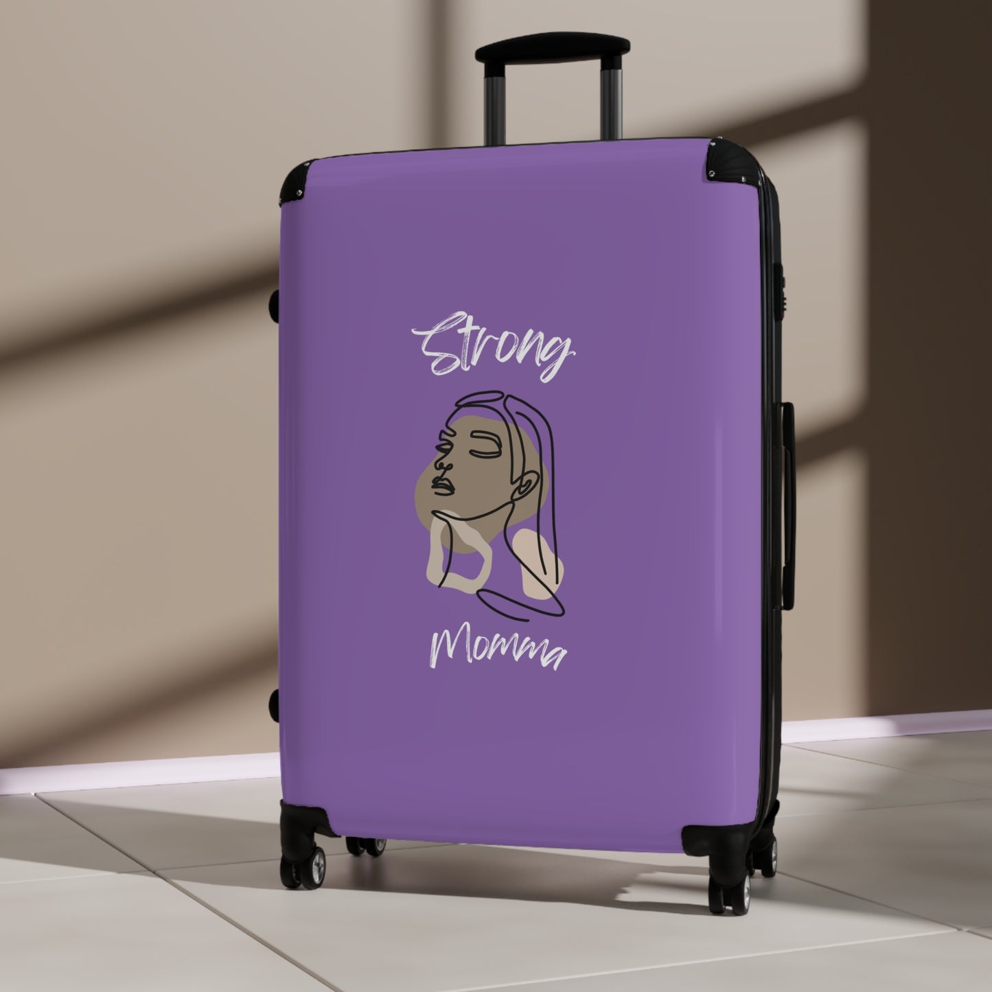 Strong Momma (WL) Luggage Bags LIGHT PURPLE