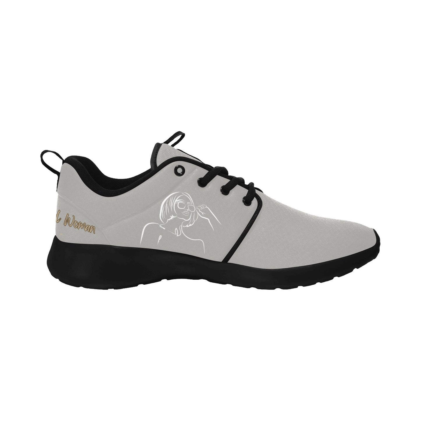Natural Woman BRIGHT FUTURE (WL) GRAY w/ Black Sole Sneakers
