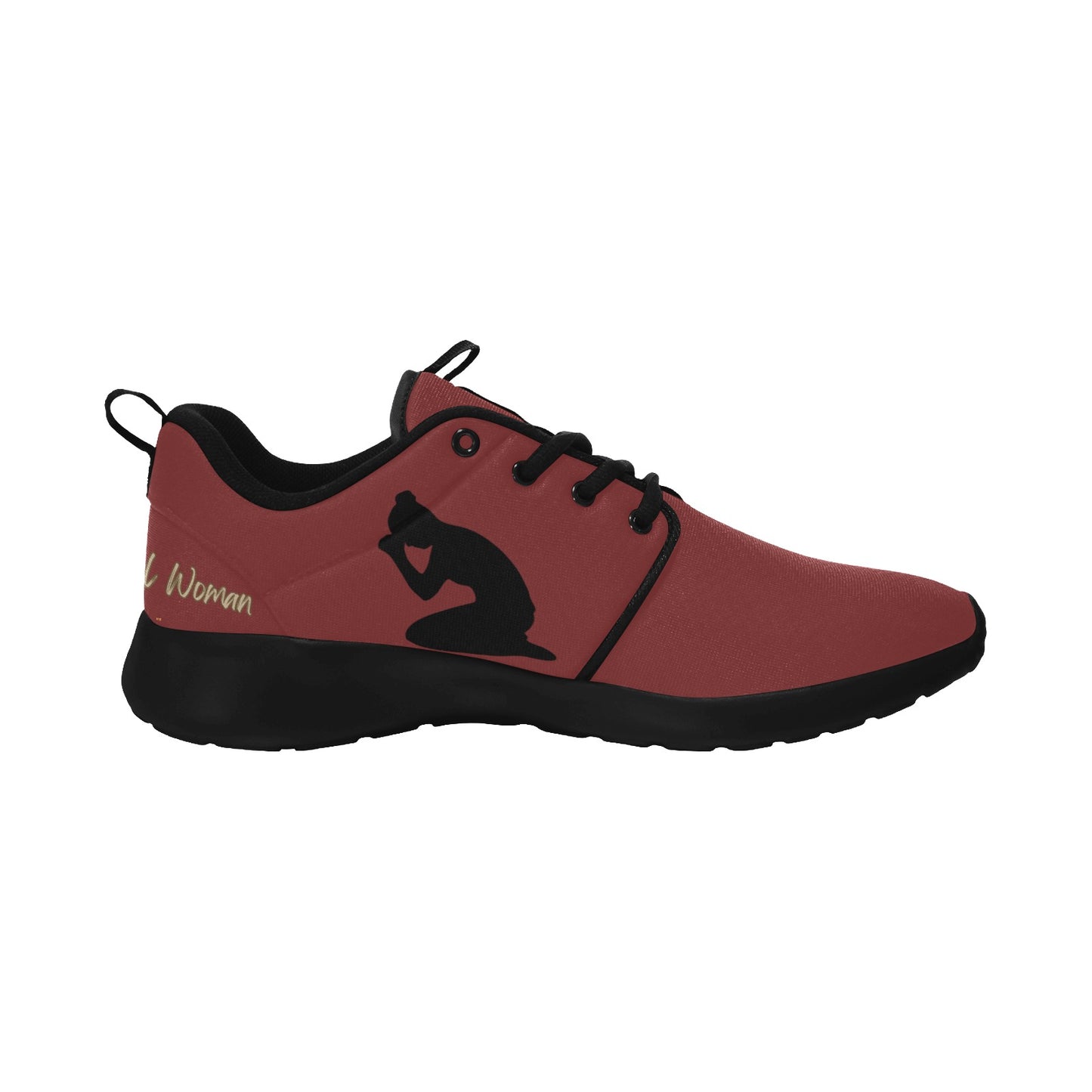 Natural Woman PRAY (BL) MAROON w/ Black Sole Sneakers