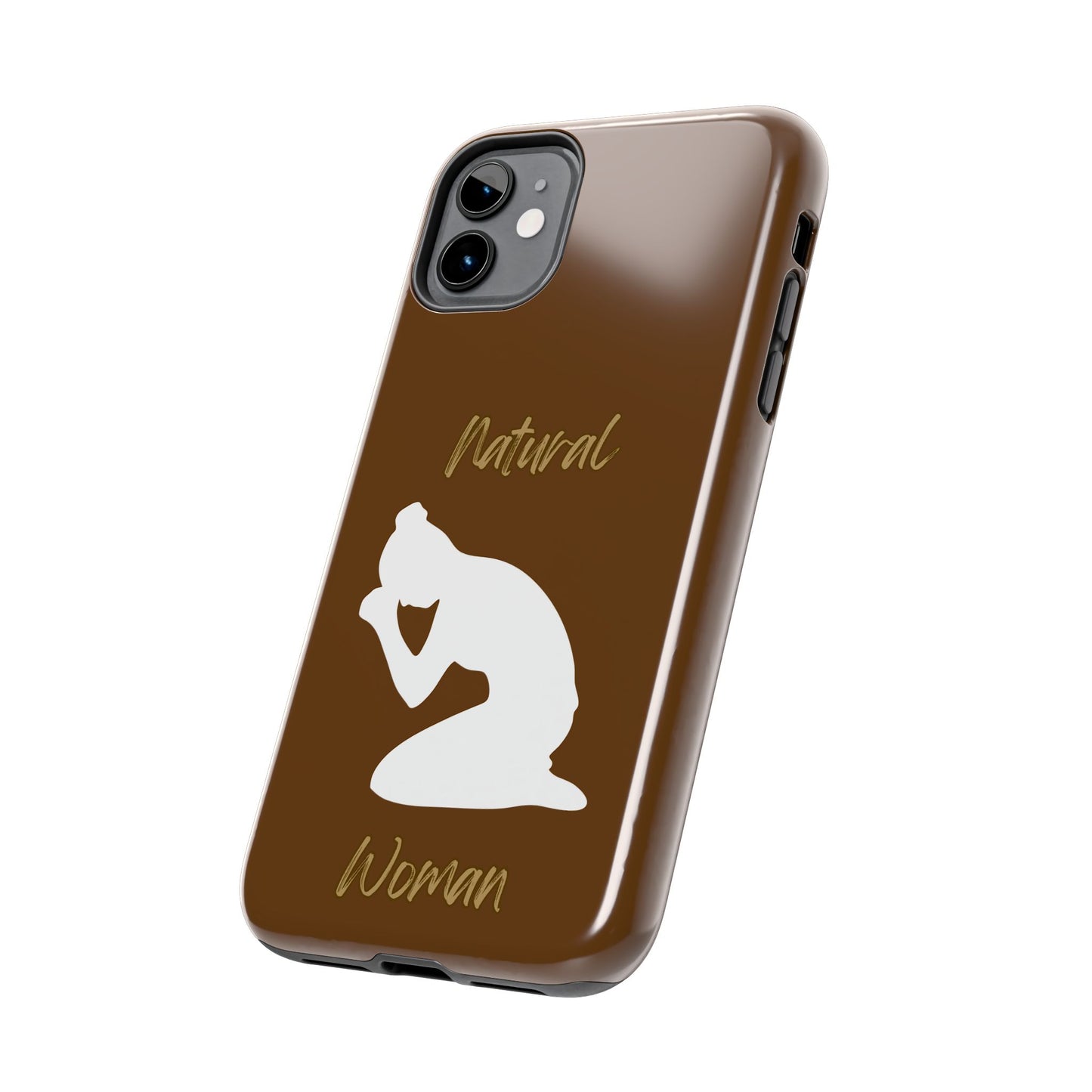 Natural Woman Pray (WL) Tough Phone Cases BROWN