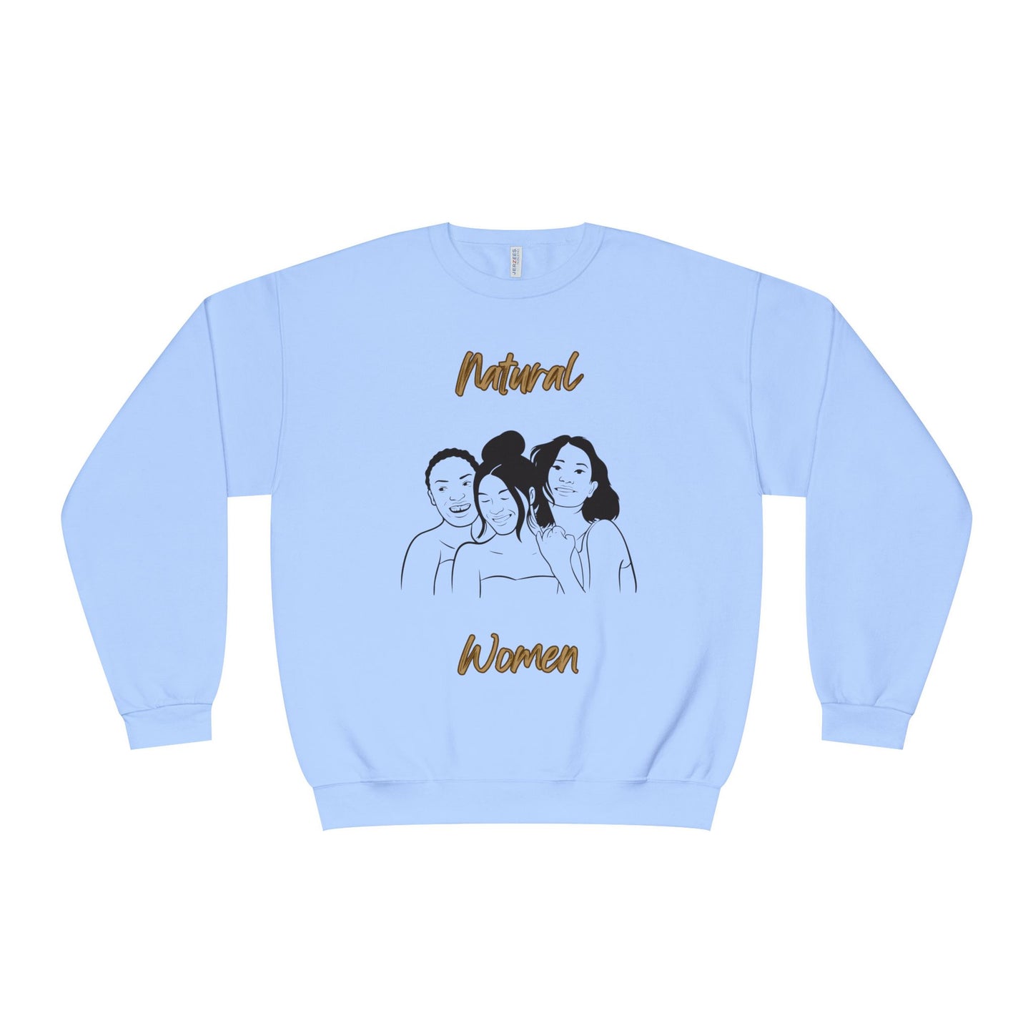Natural Woman Laughing Friends (BL) Crewneck Sweatshirt
