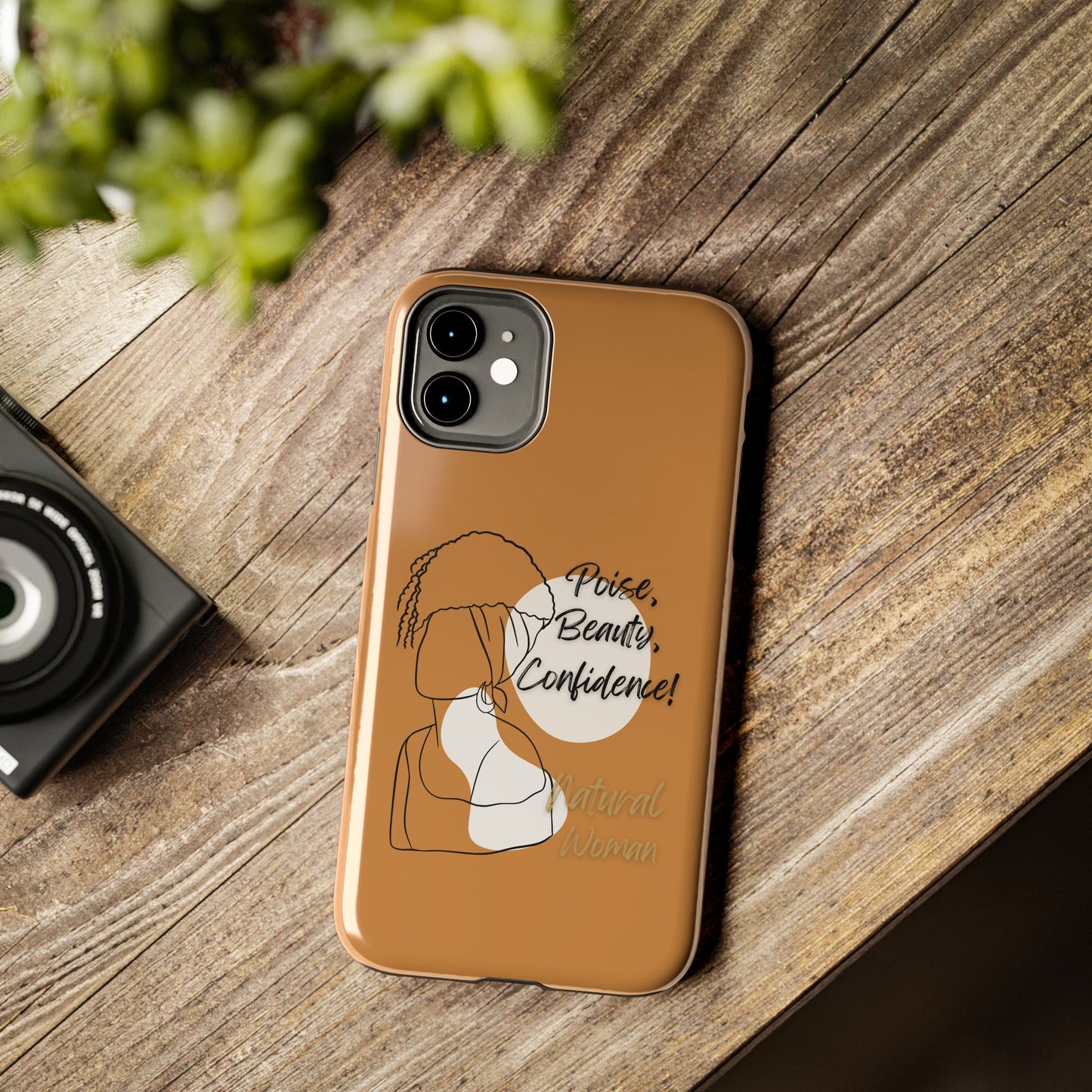 Natural woman Puff (BL)Tough Phone Cases LIGHT BROWN