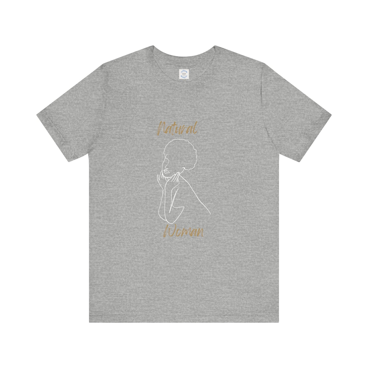 Natural Woman Cute Afro (WL) Short Sleeve T-Shirt
