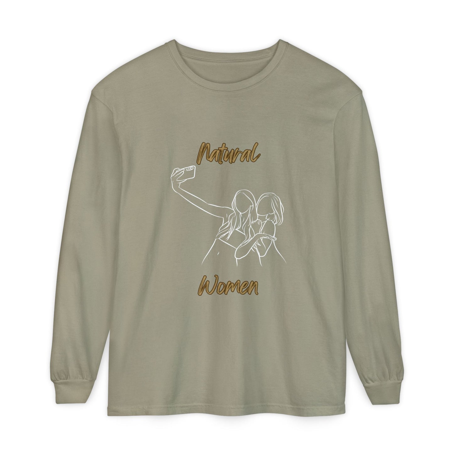 Natural Women Friends Selfie (WL) Long Sleeve T-Shirt