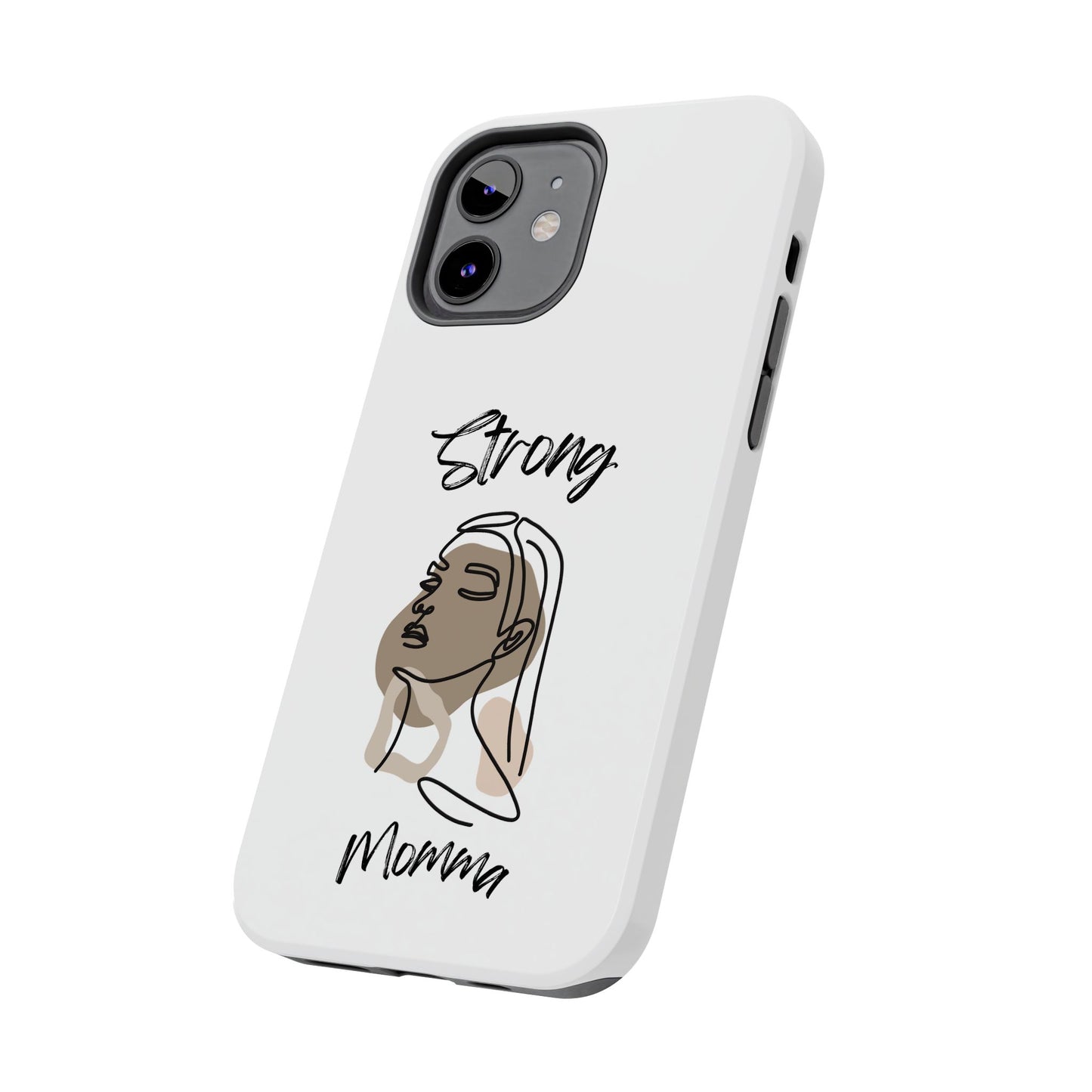 STRONG MOMMA Samsung Galaxy Tough Phone Cases (BL) White
