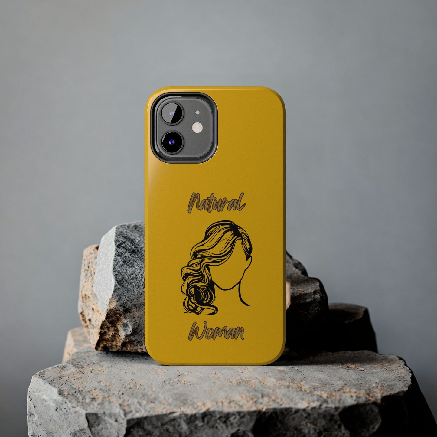 Natural Woman Long Curl (BL)Tough Phone Cases YELLOW