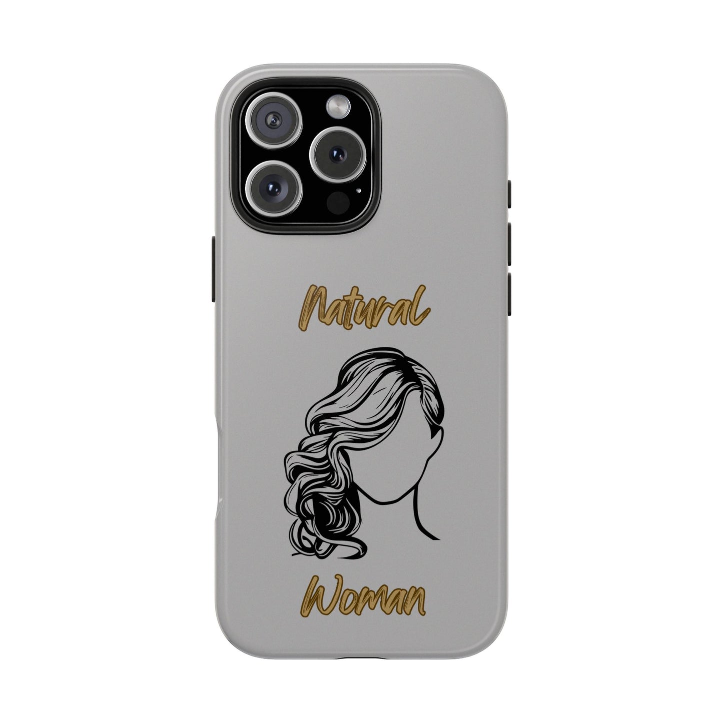 Natural Woman Long Curl (BL)Tough Phone Cases LIGHT GREY