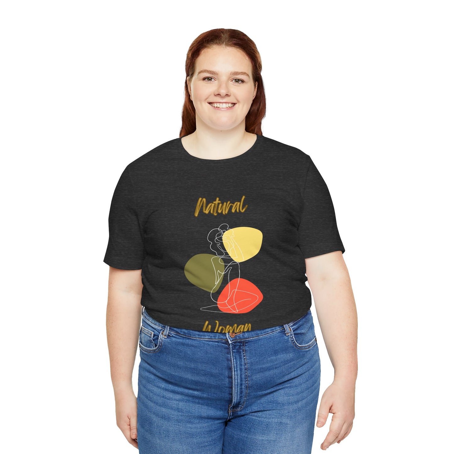 Natural Woman Colorful Pose (WL) Short Sleeve T-Shirt