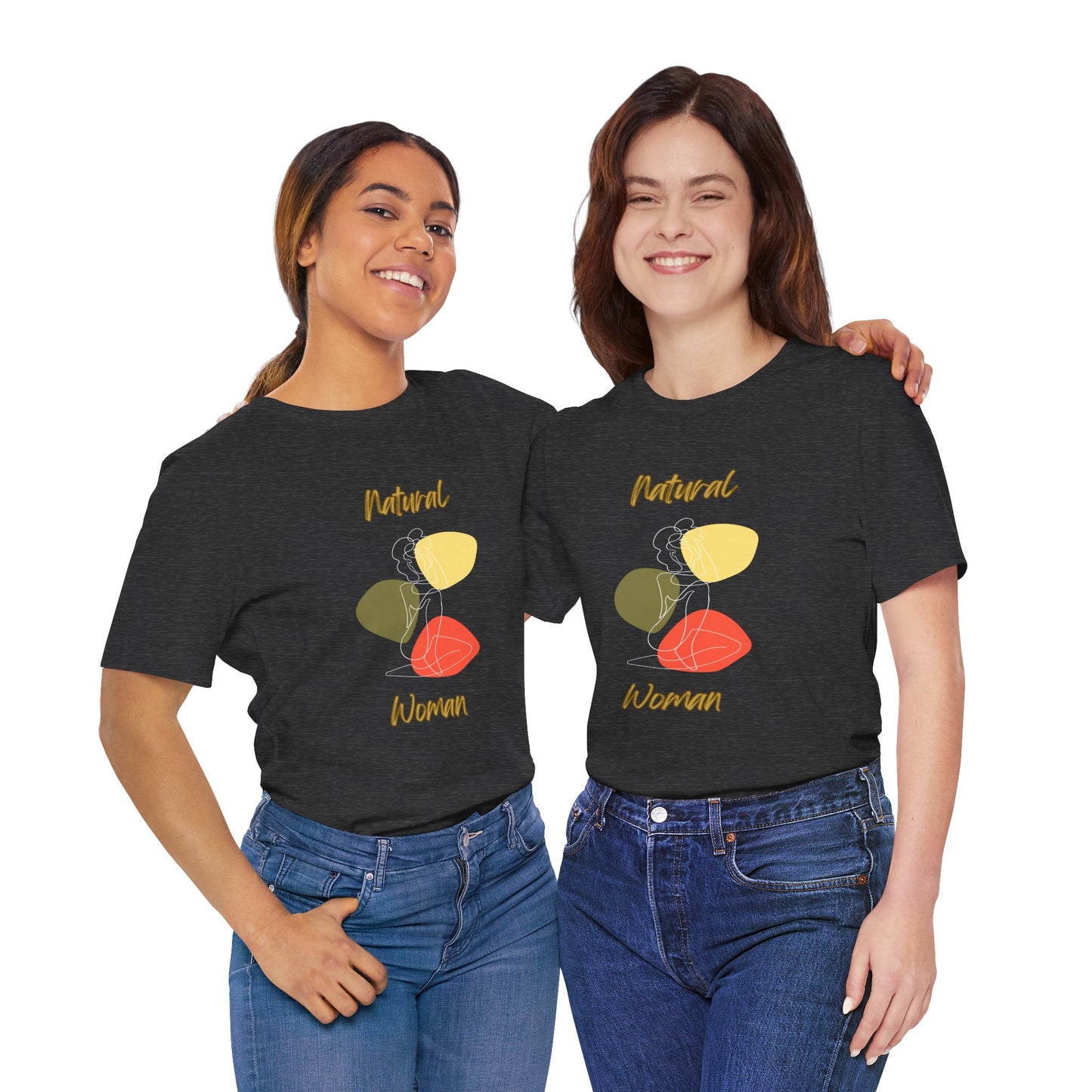 Natural Woman Colorful Pose (WL) Short Sleeve T-Shirt
