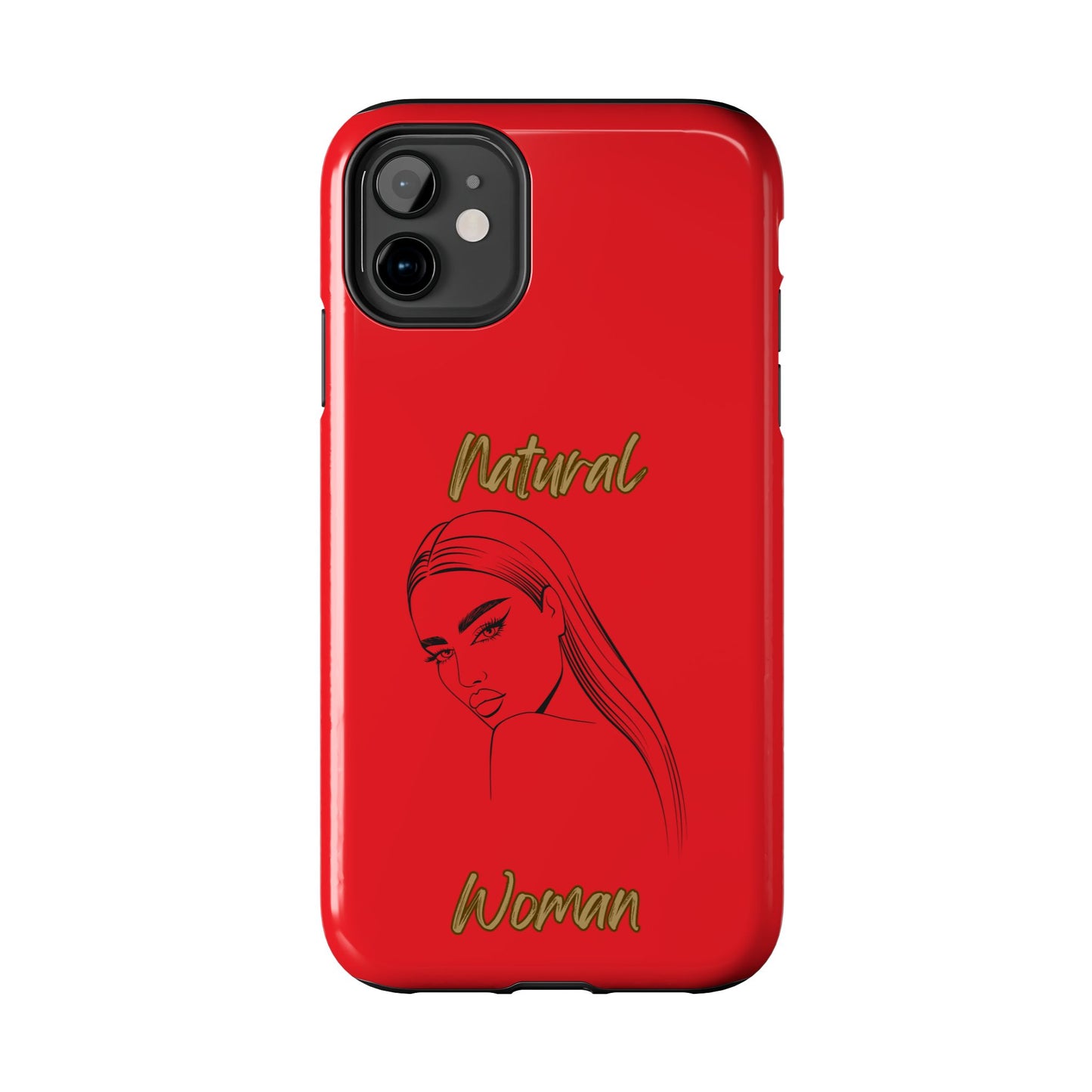 Natural Woman The Stare (BL)Tough Phone Cases RED