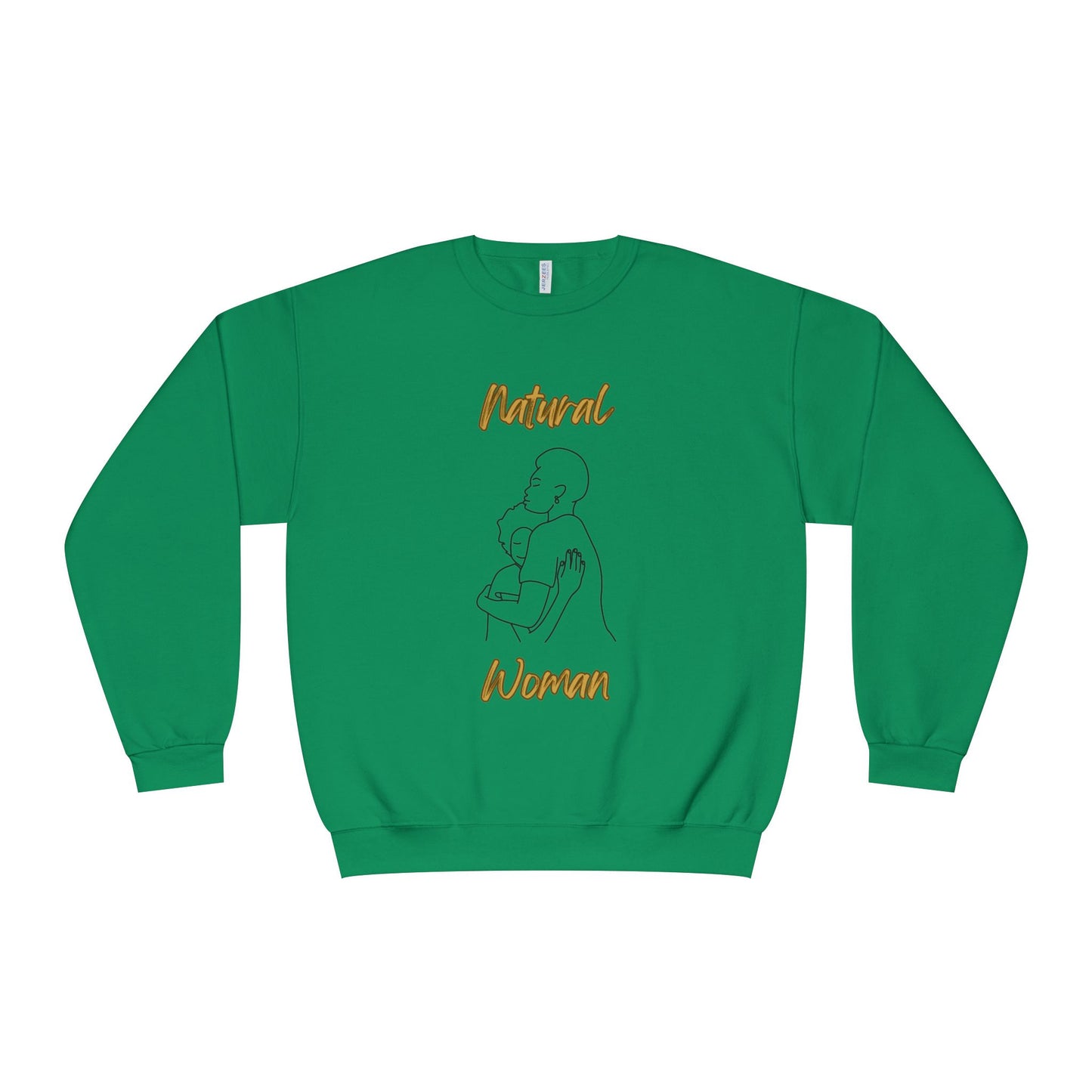 Natural Woman Safe With Momma (BL) Crewneck Sweatshirt