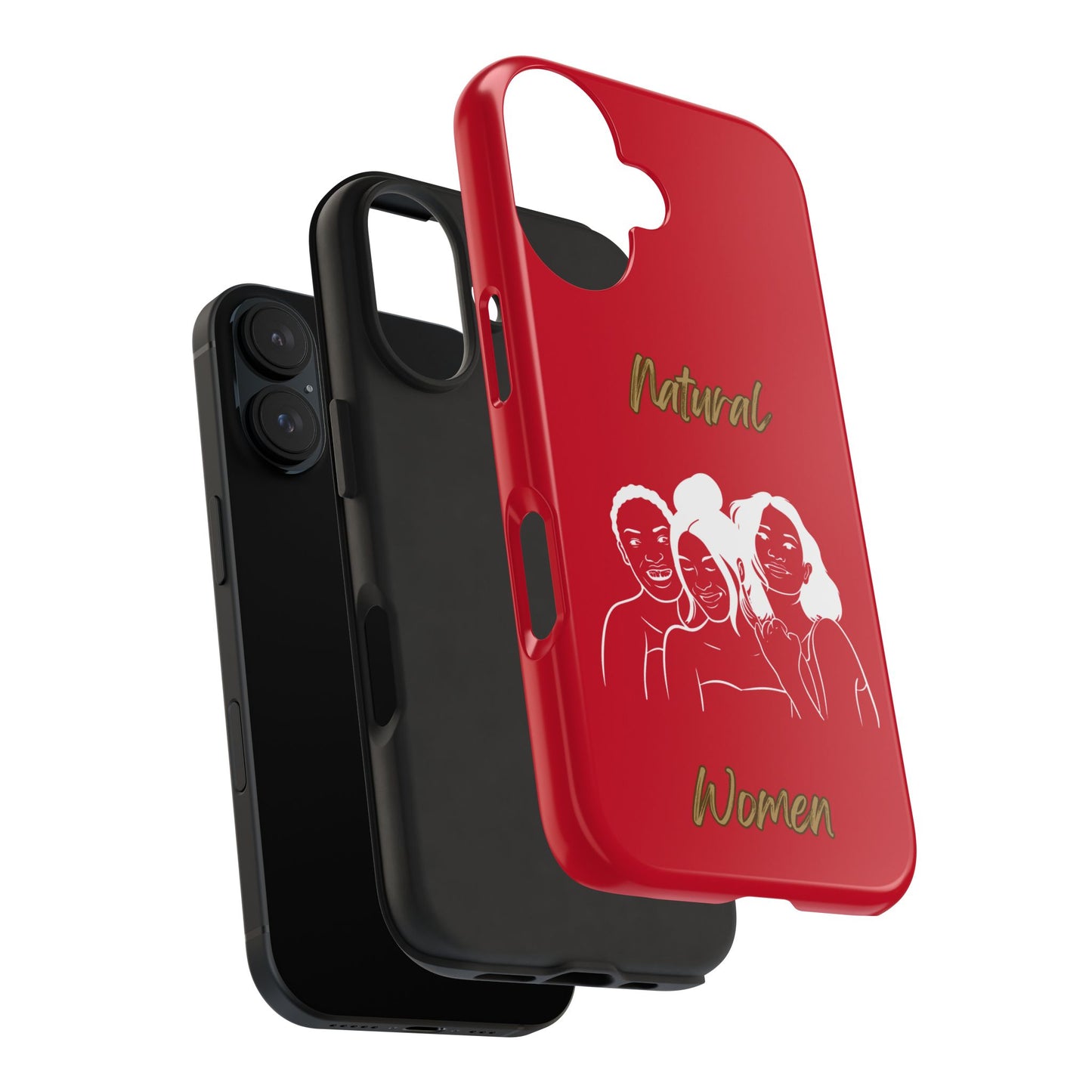 Natural Women Laughing Friends (WL)Tough Phone Cases DARK RED