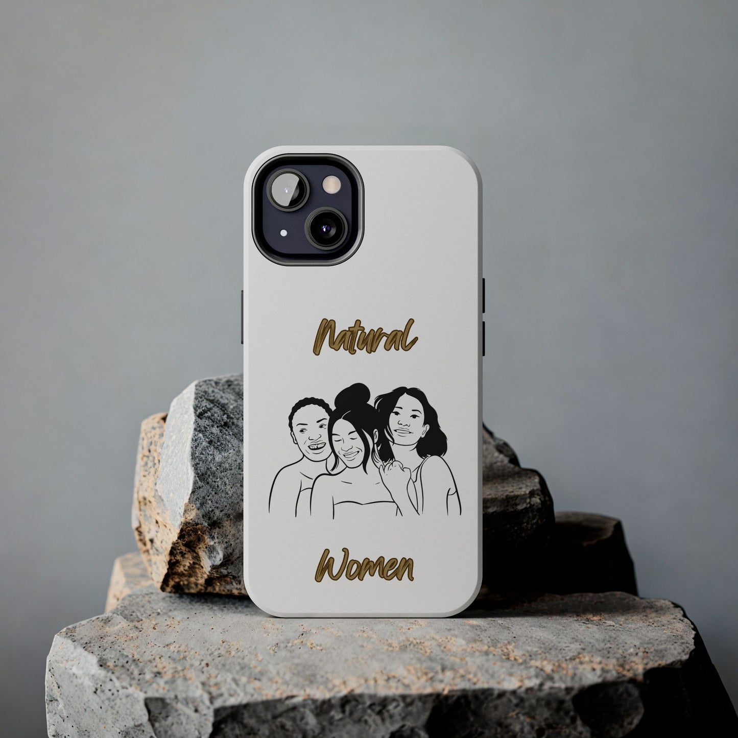 Natural Women Laughing Friends (BL)Tough Phone Cases WHITE