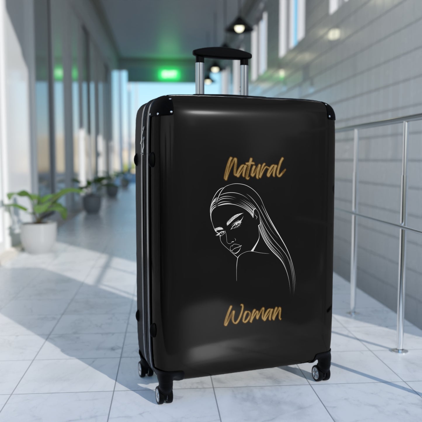 Natural Woman The Stare (WL) Suitcase BLACK