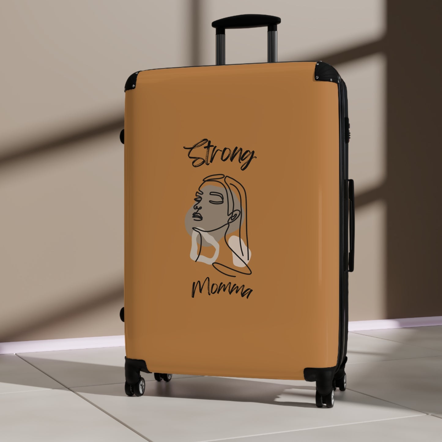 Strong Momma (BL) Luggage Bags LIGHT BROWN