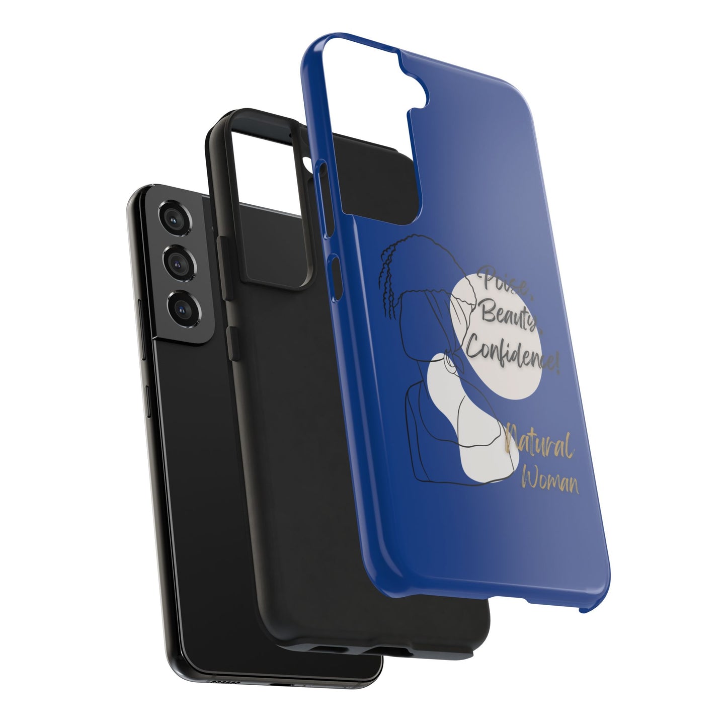 Natural Woman Puff (BL)Tough Phone Cases DARK BLUE