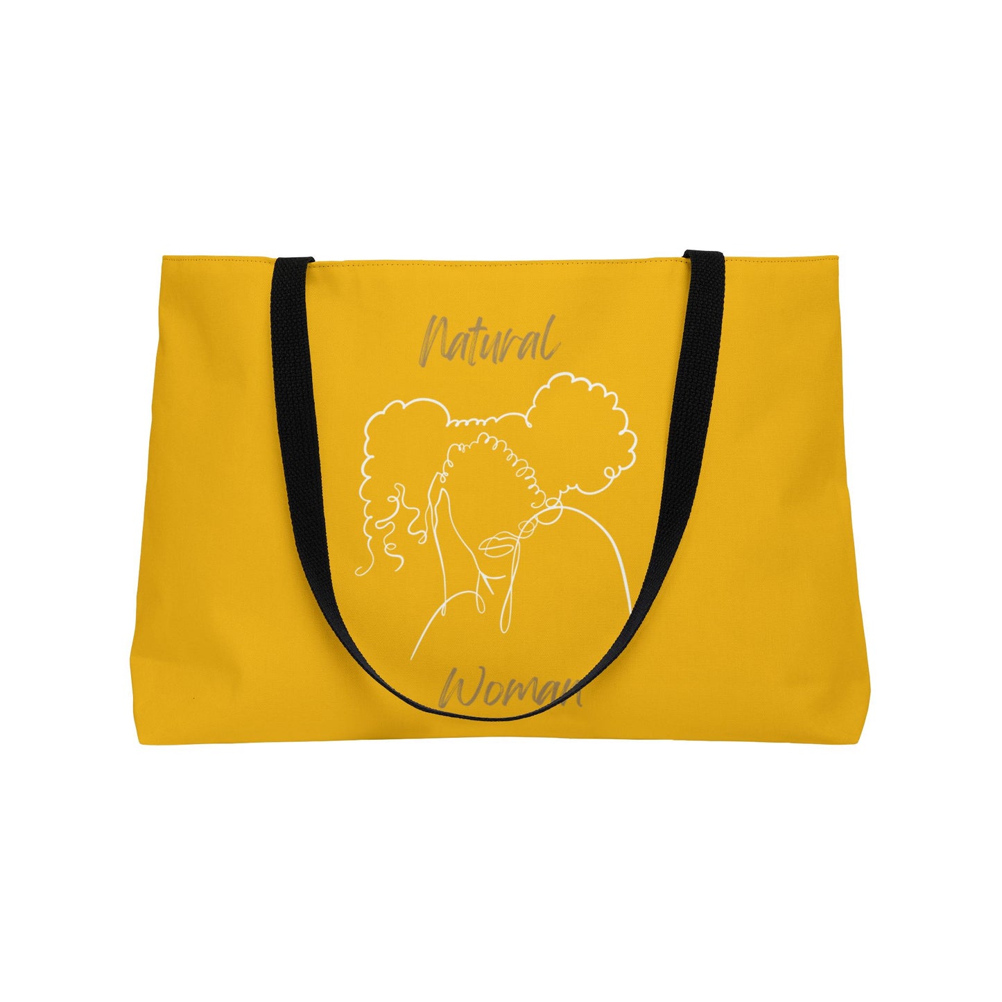 Natural Woman Twin Puffs (WL) Weekender Tote Bag YELLOW