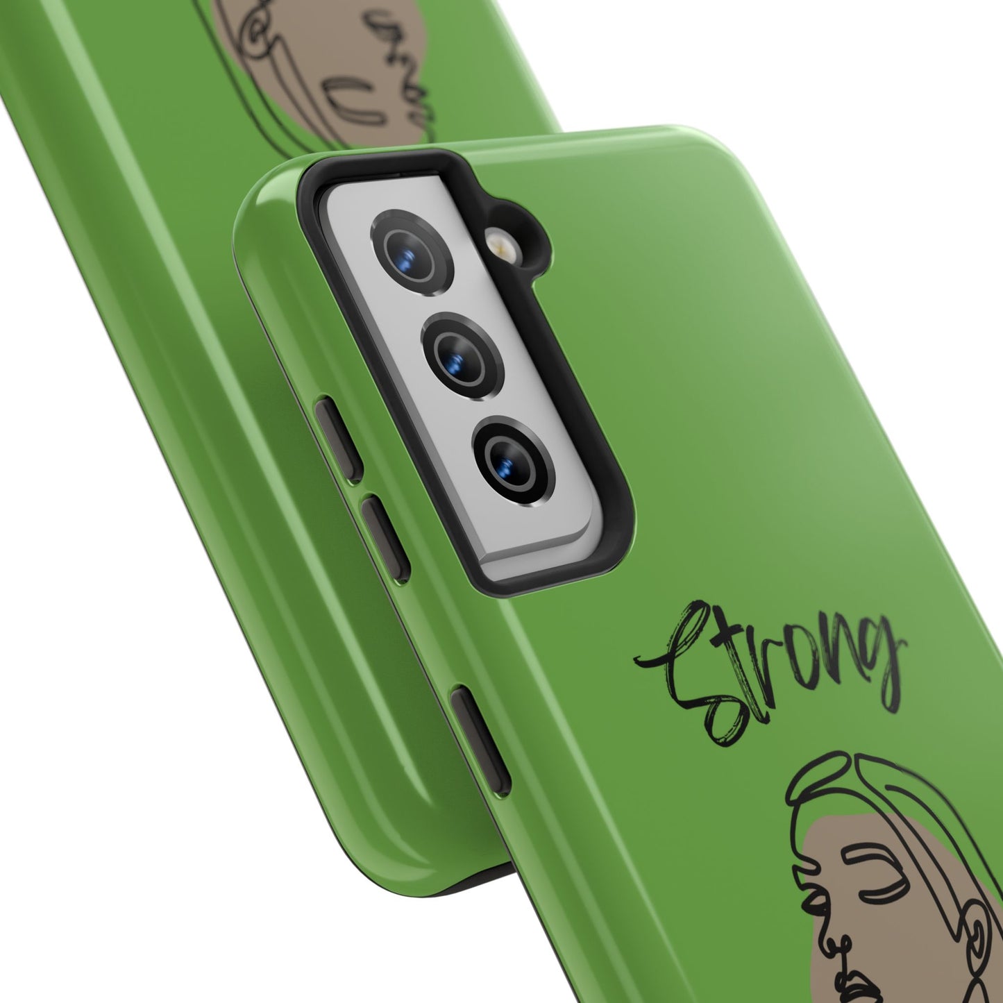 STRONG MOMMA Samsung Galaxy Tough Phone Cases (BL) Green