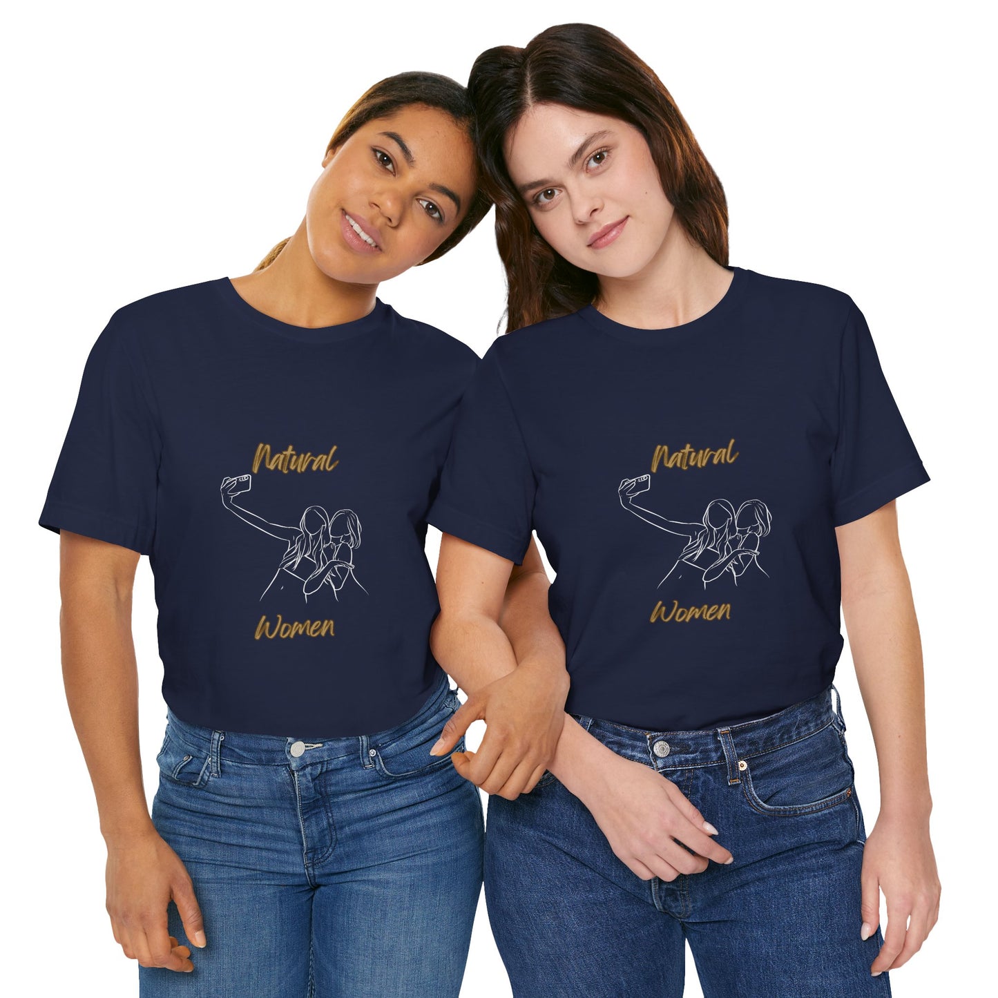 Natural Women Friends Selfie (WL) Short Sleeve T-Shirt