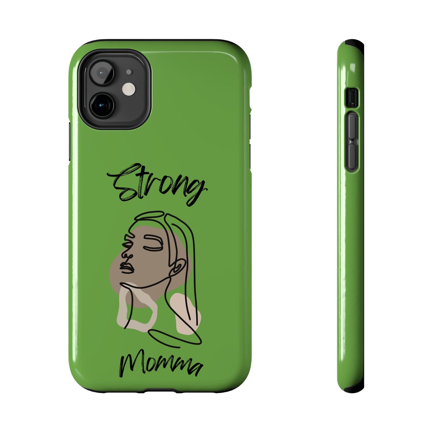 STRONG MOMMA Samsung Galaxy Tough Phone Cases (BL) Green