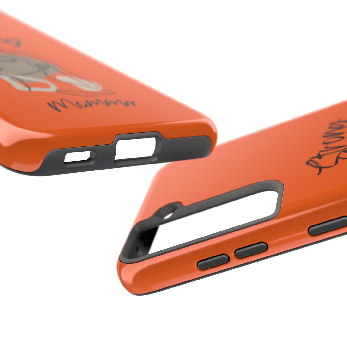 STRONG MOMMA Samsung Galaxy Tough Phone Cases (BL) Orange