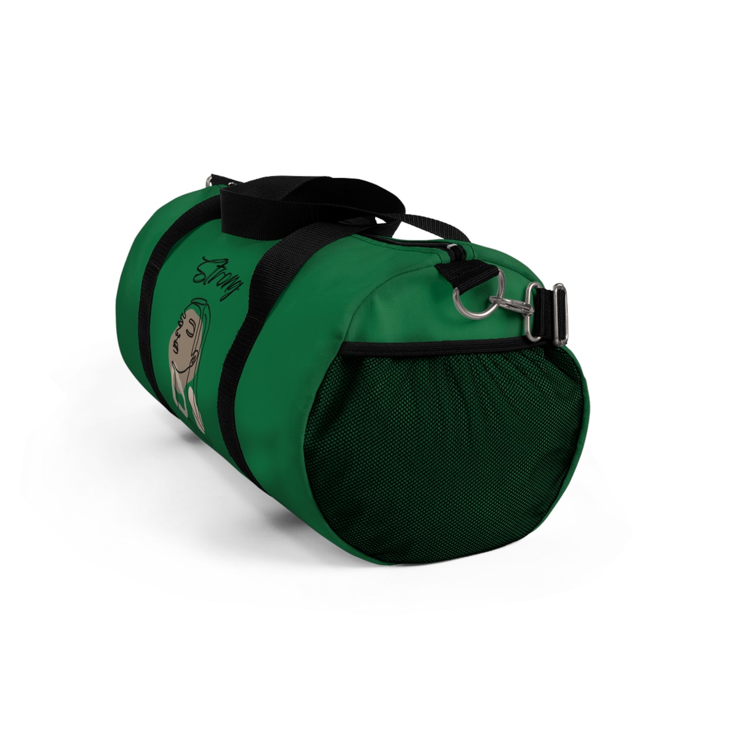 Strong Momma (BL) Duffel Bag DARK GREEN