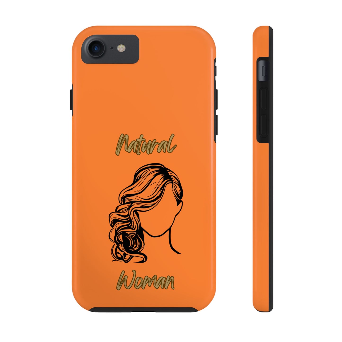 Natural Woman Long Curl (BL)Tough Phone Cases CRUSTA