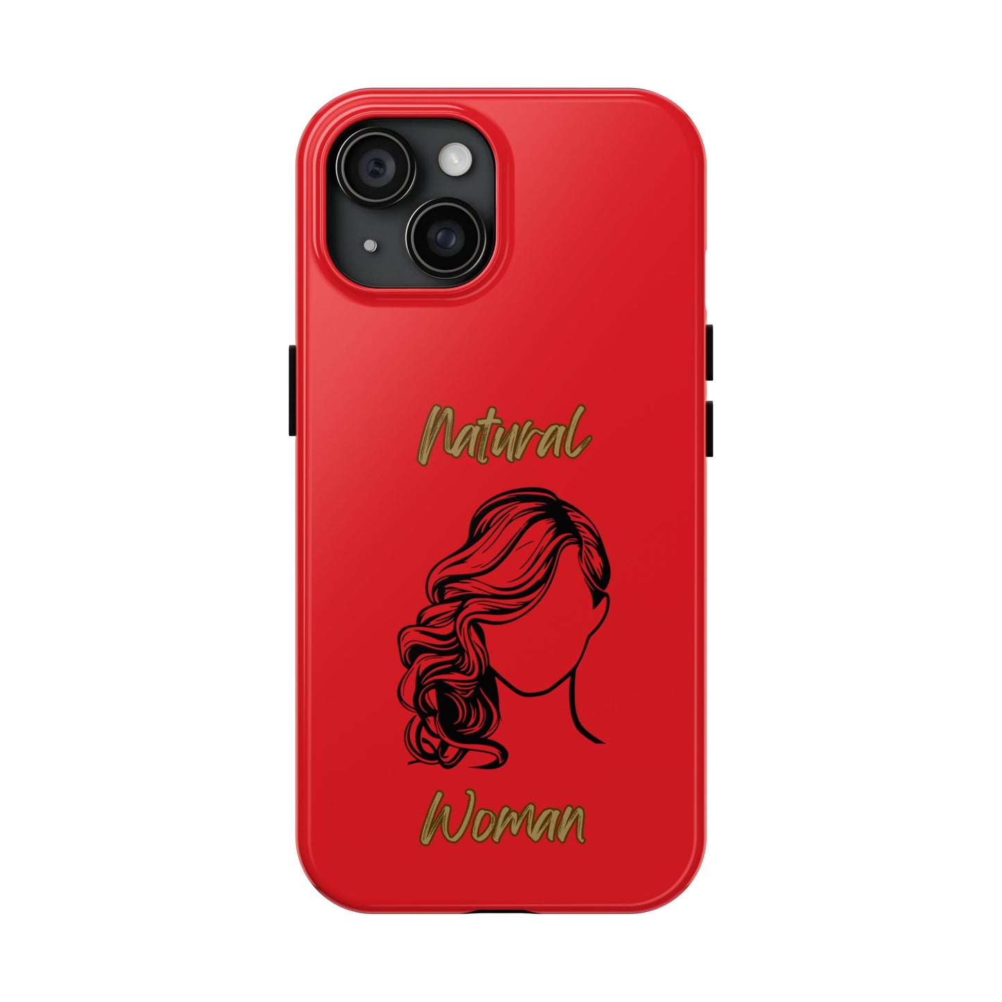 Natural Woman Long Curl (BL)Tough Phone Cases RED