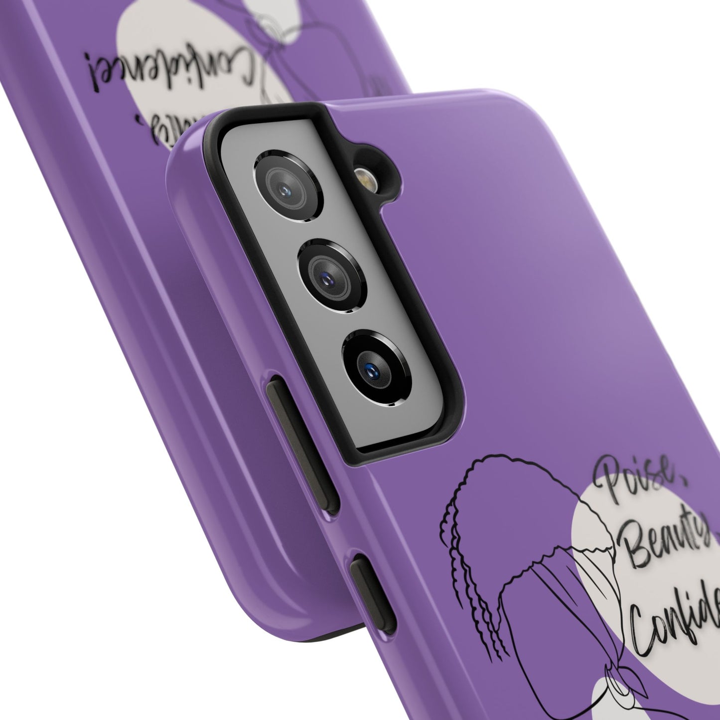 Natural Woman Puff (BL)Tough Phone Cases LIGHT PURPLE
