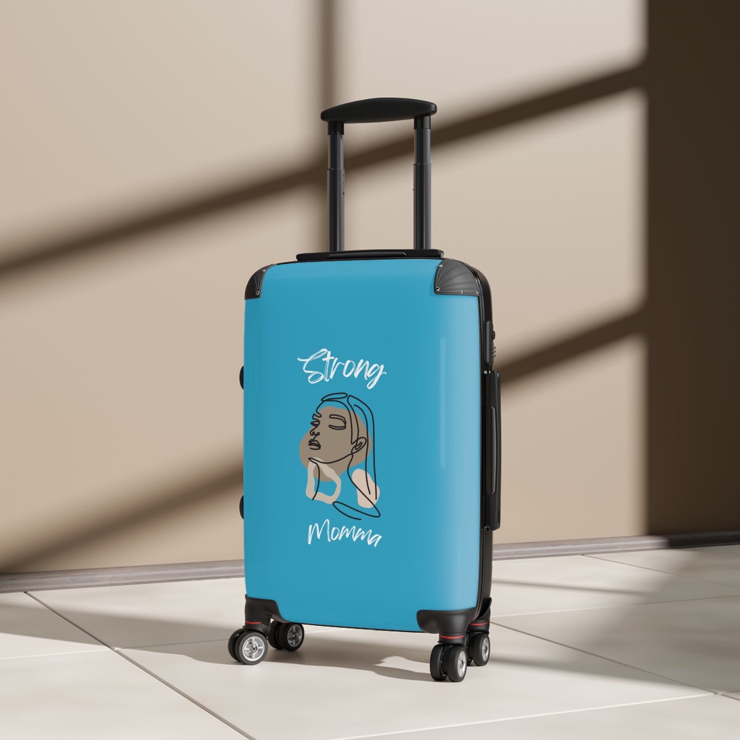 Strong Momma (WL) Luggage Bags TURQUOISE