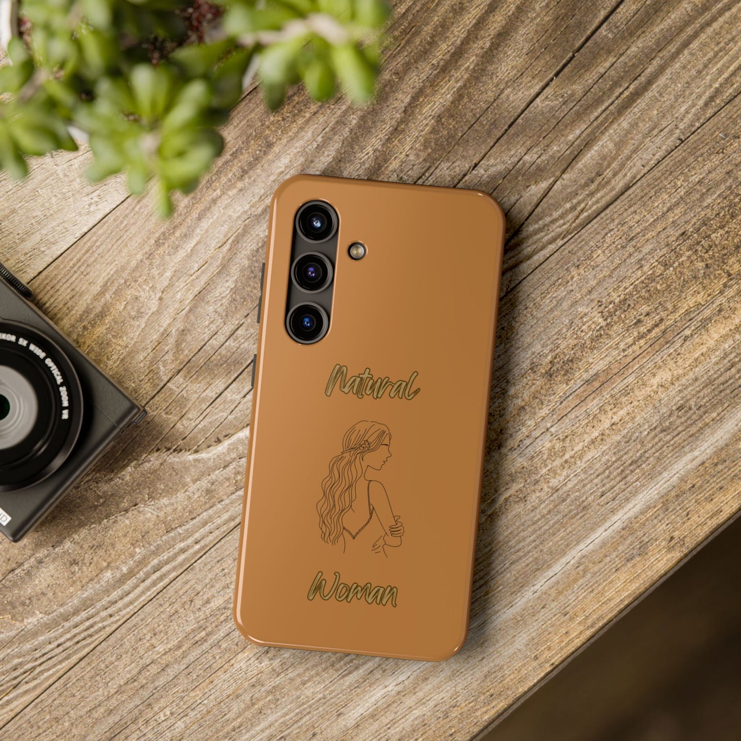 Natural Woman Young Woman (BL)Tough Phone Cases LIGHT BROWN