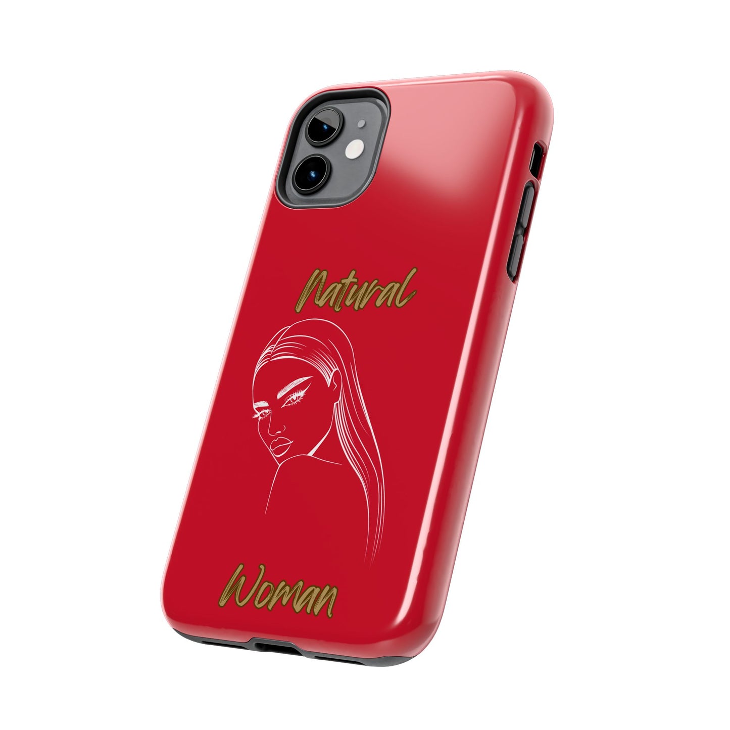 Natural Woman The Stare (WL)Tough Phone Cases DARK RED