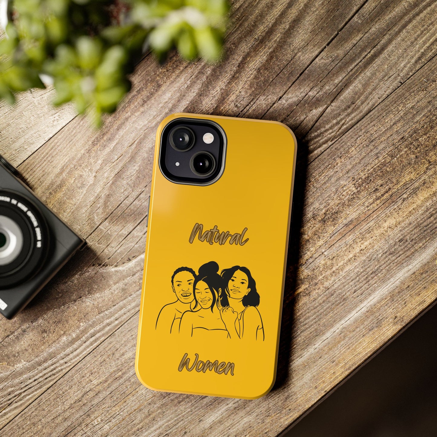 Natural Women Laughing Friends (BL)Tough Phone Cases YELLOW