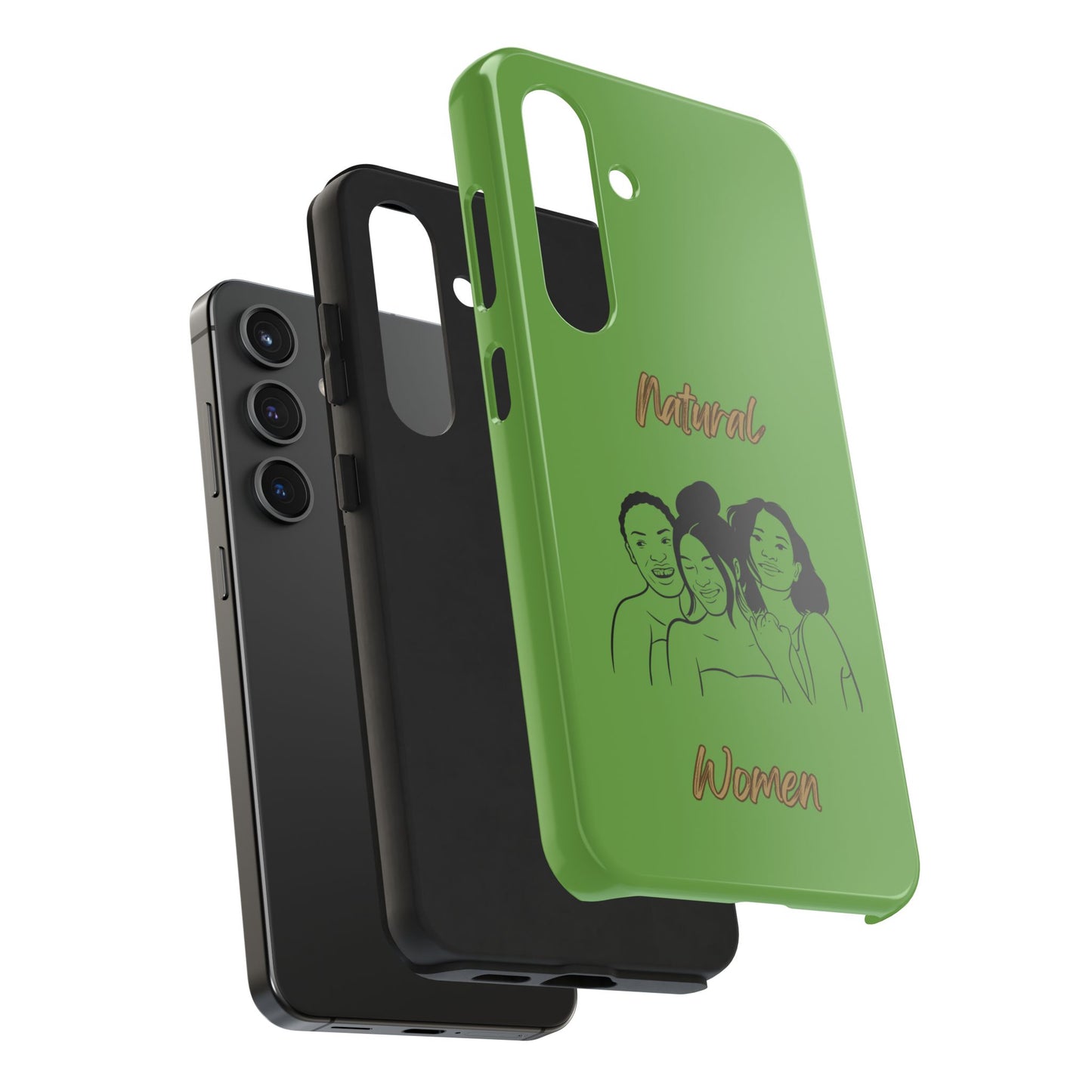 Natural Women Laughing Friends (BL)Tough Phone Cases GREEN