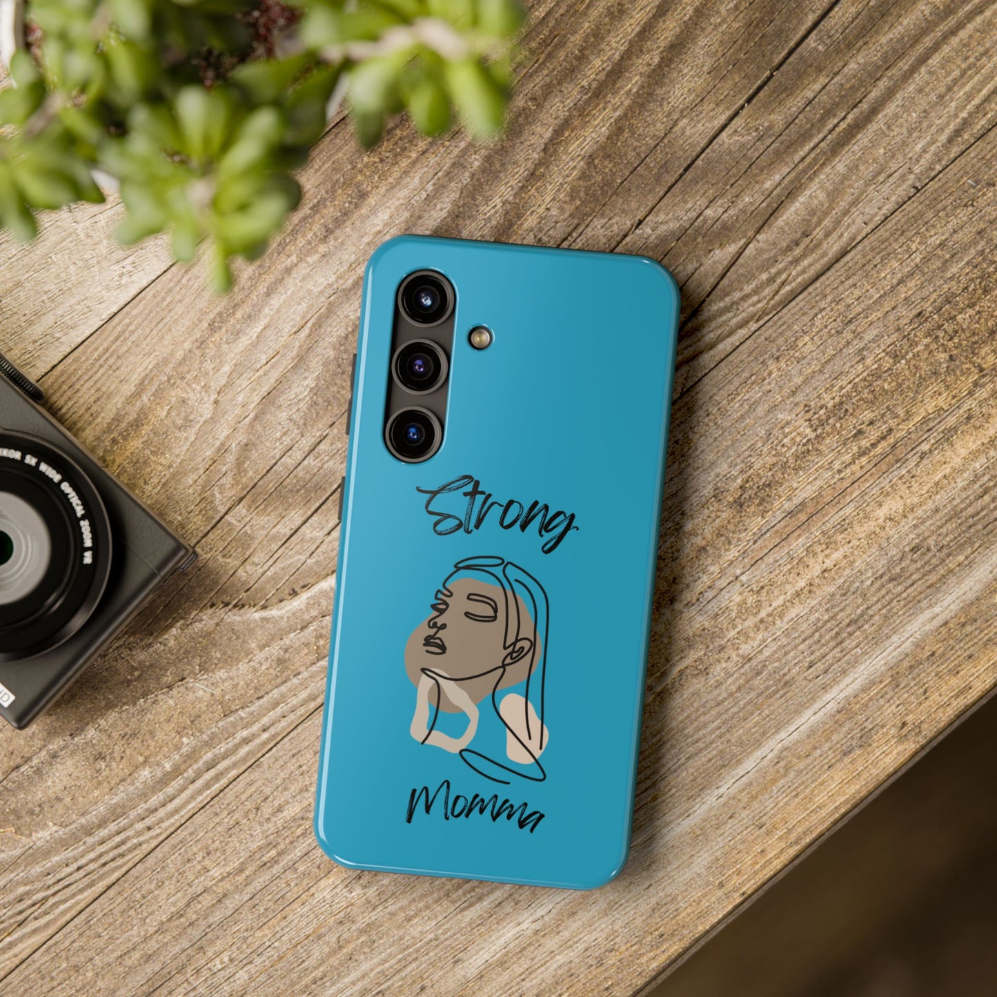 STRONG MOMMA Samsung Galaxy Tough Phone Cases (BL) Turquoise