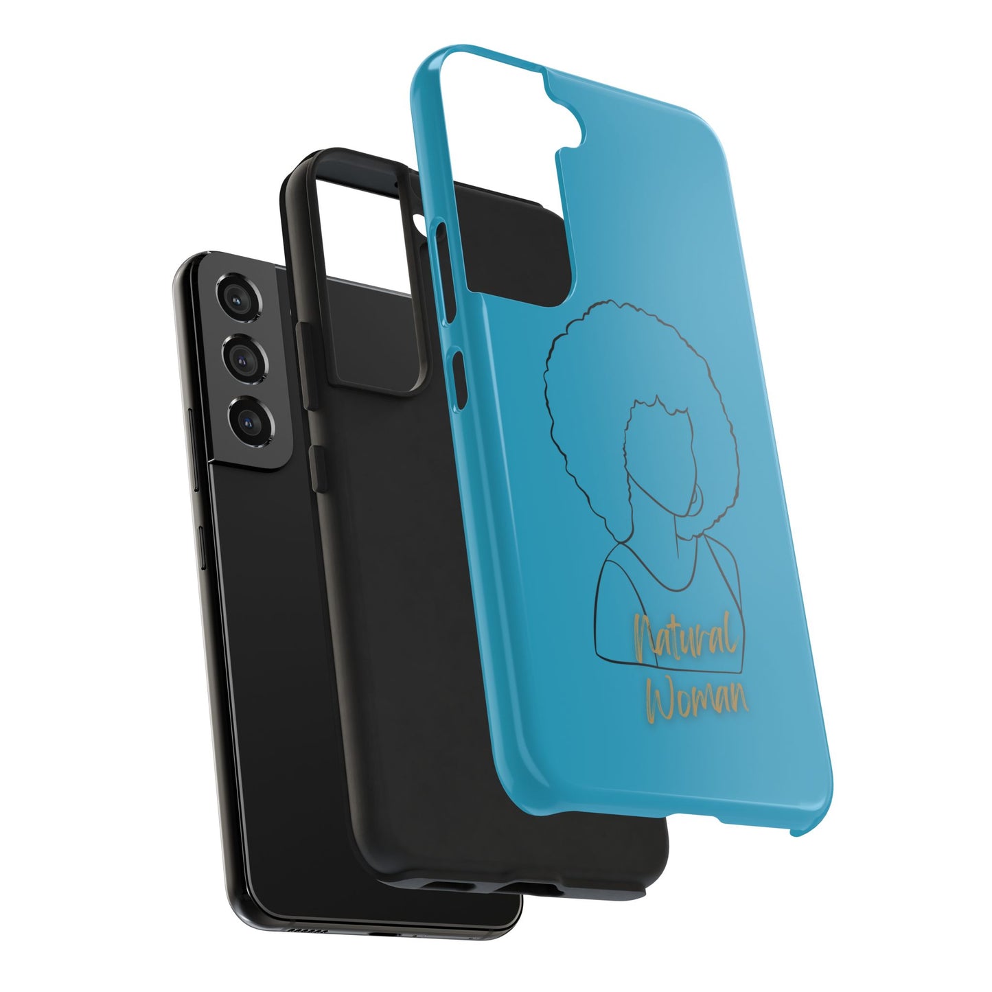 Natural Woman Afro (BL) Tough Phone Case TURQUOISE