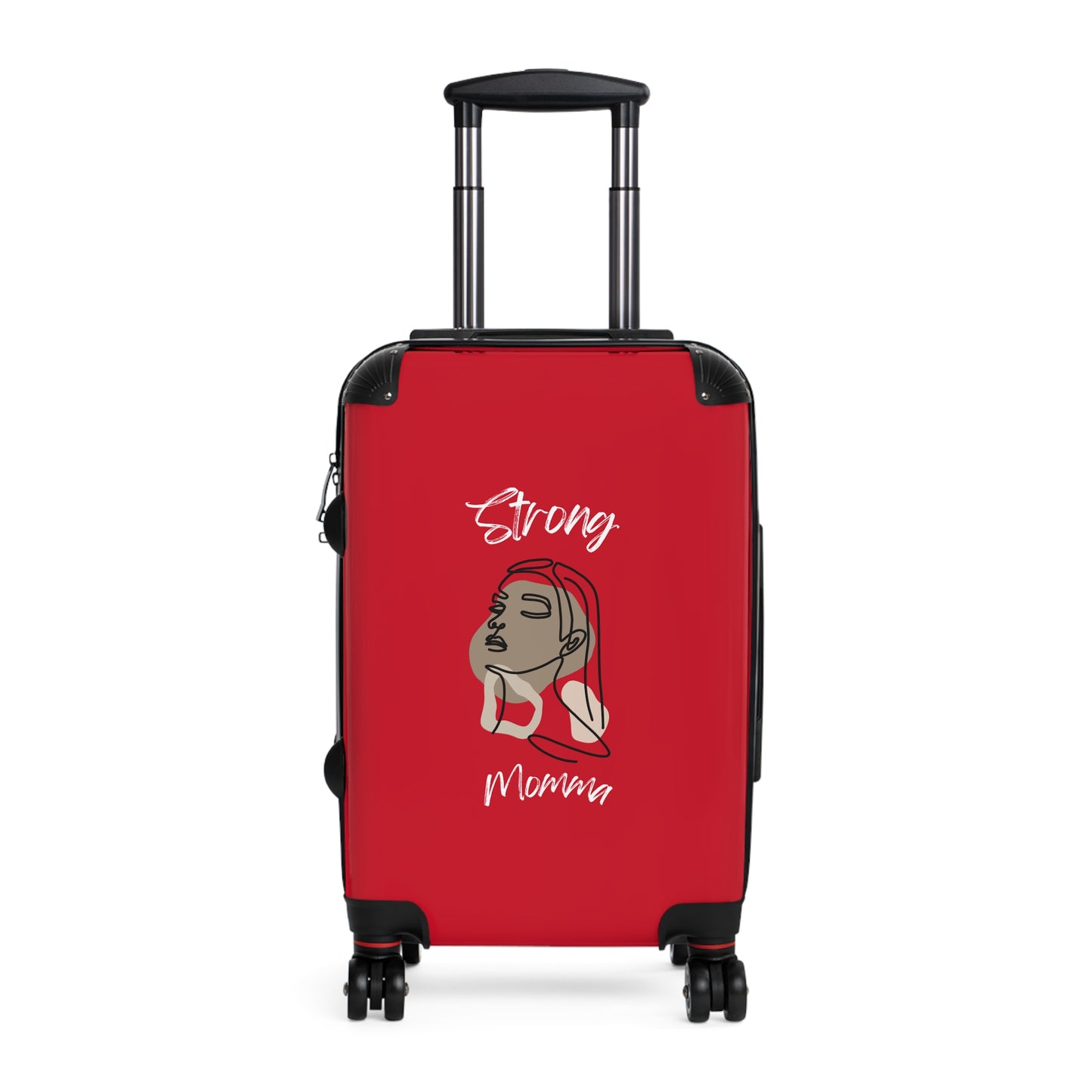 Strong Momma (WL) Luggage Bags DARK RED
