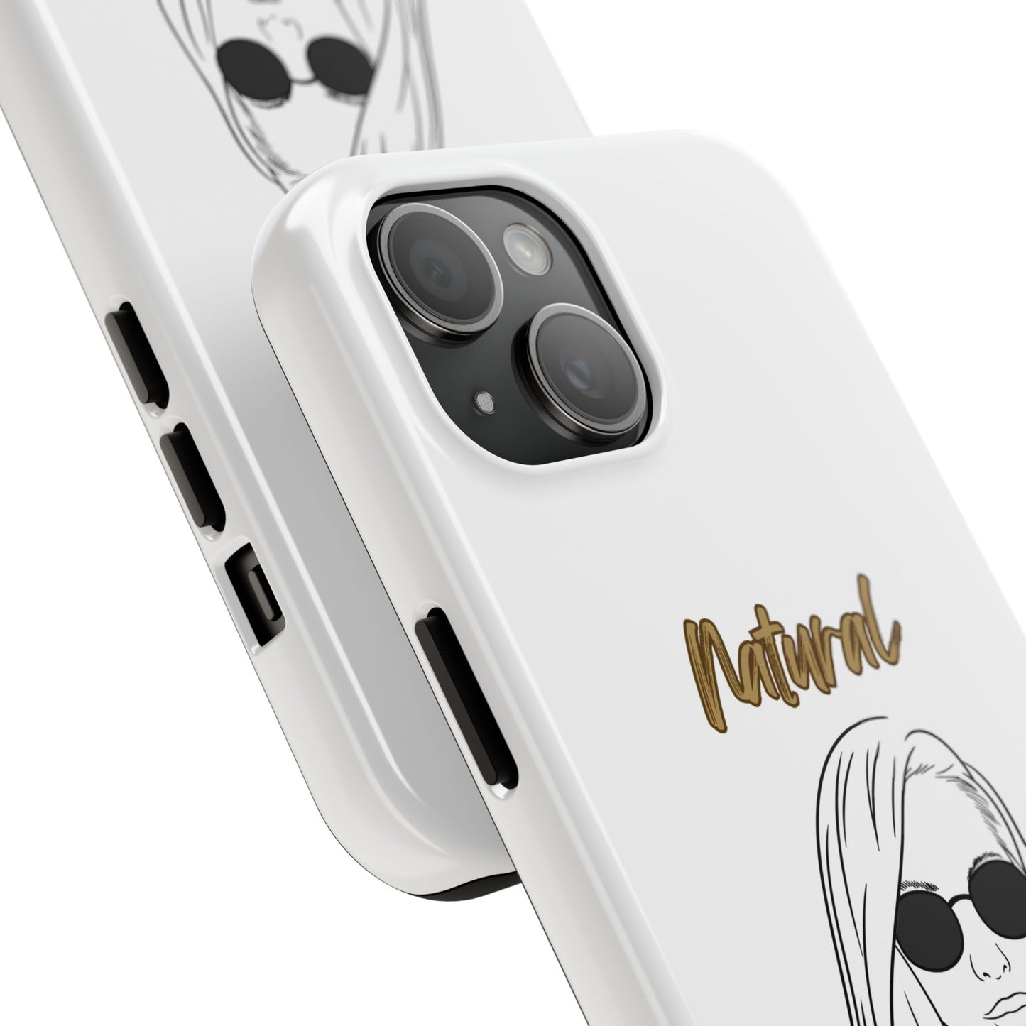Natural Woman Shades (BL)Tough Phone Cases WHITE