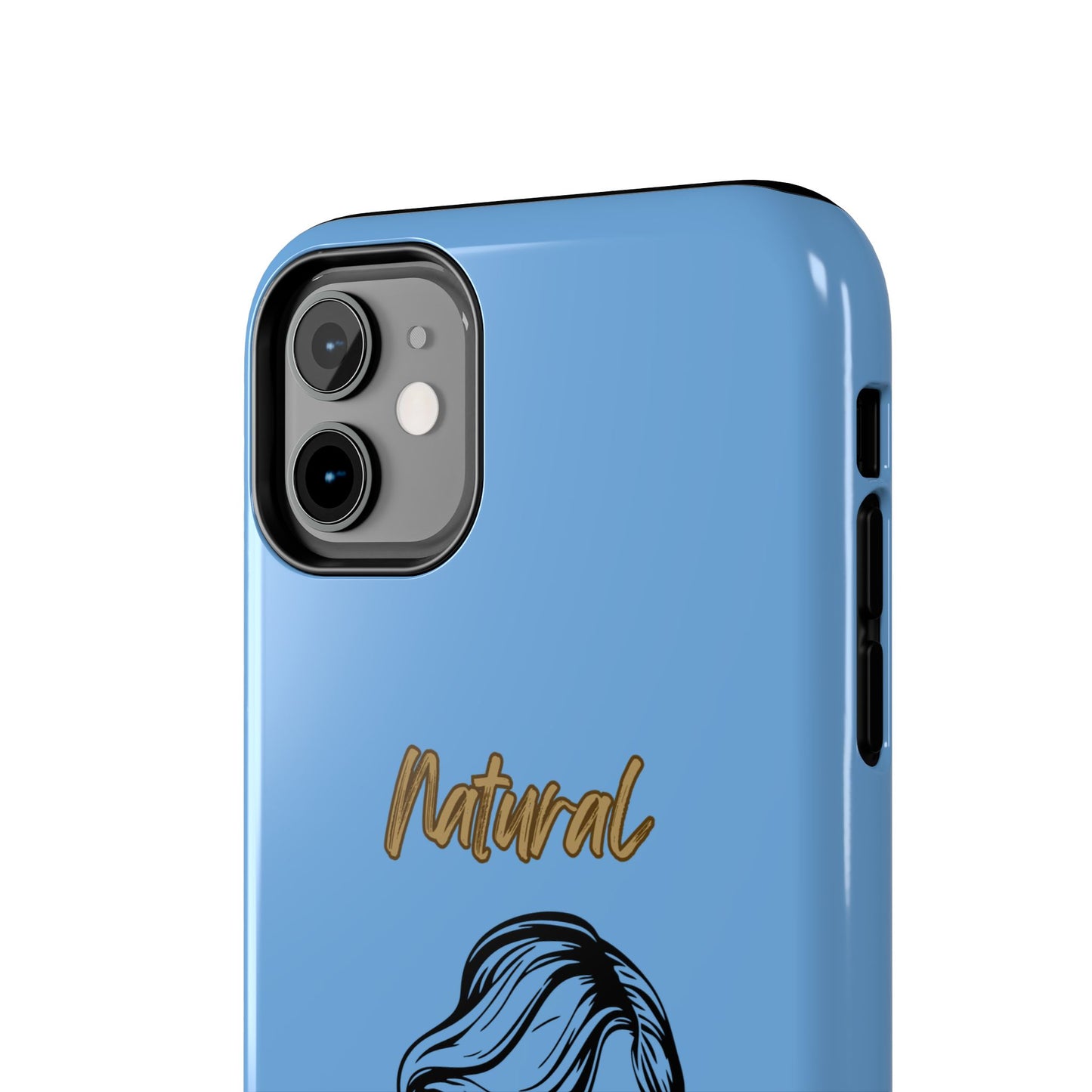 Natural Woman Long Curl (BL)Tough Phone Cases LIGHT BLUE