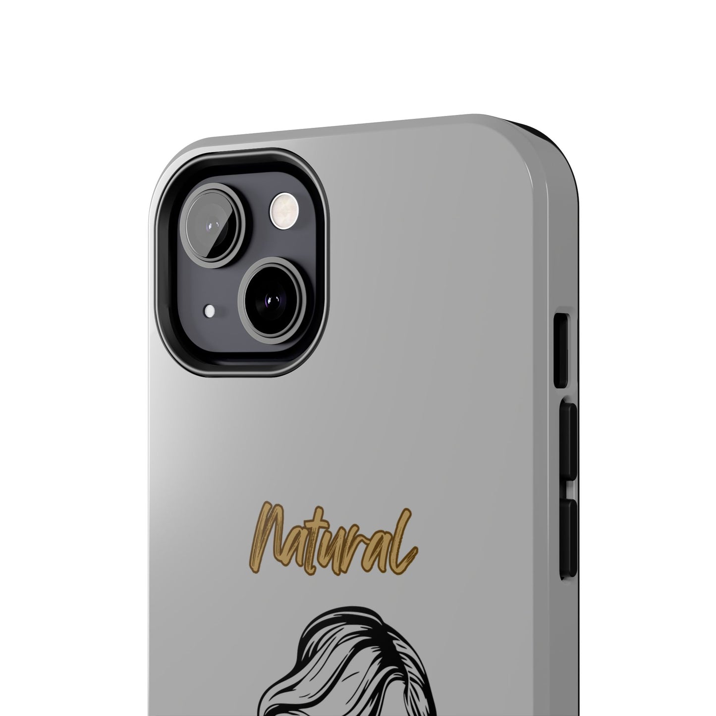 Natural Woman Long Curl (BL)Tough Phone Cases LIGHT GREY