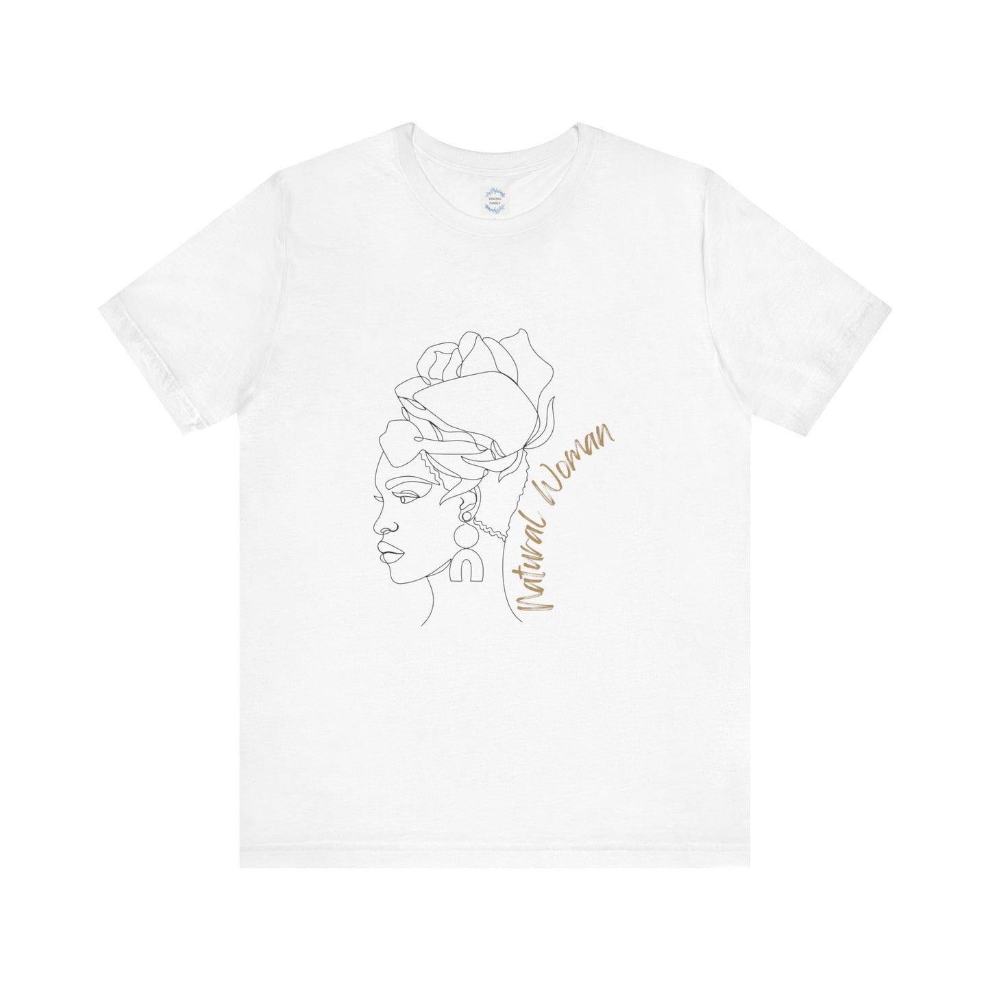 Natural Woman Flower Wrap (BL) Short Sleeve T-Shirt