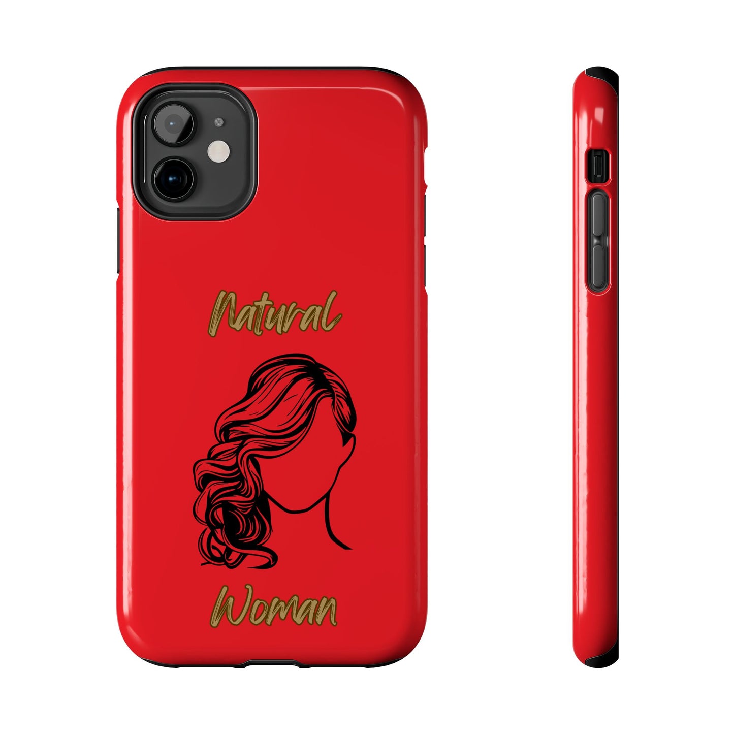 Natural Woman Long Curl (BL)Tough Phone Cases RED