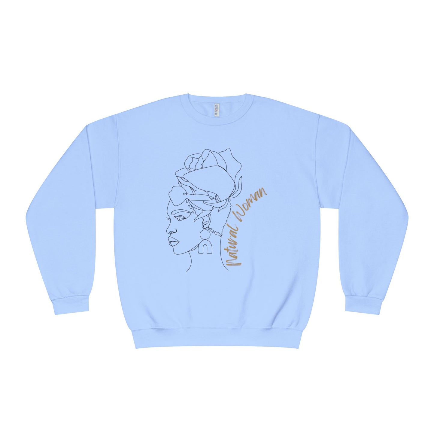 Natural Woman Flower Wrap (BL) Crewneck Sweatshirt
