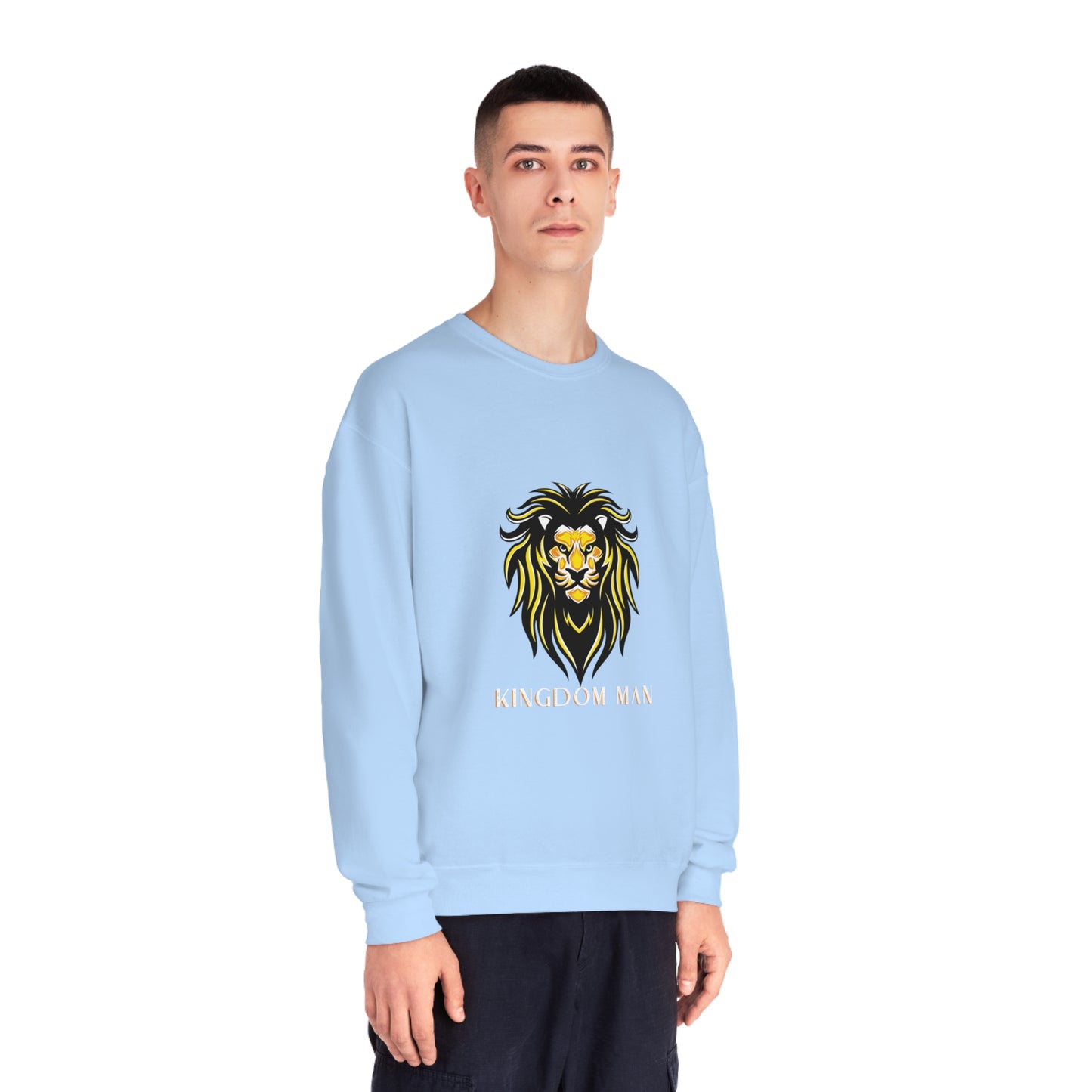 Kingdom Man (White/Gold) Crewneck Sweatshirt